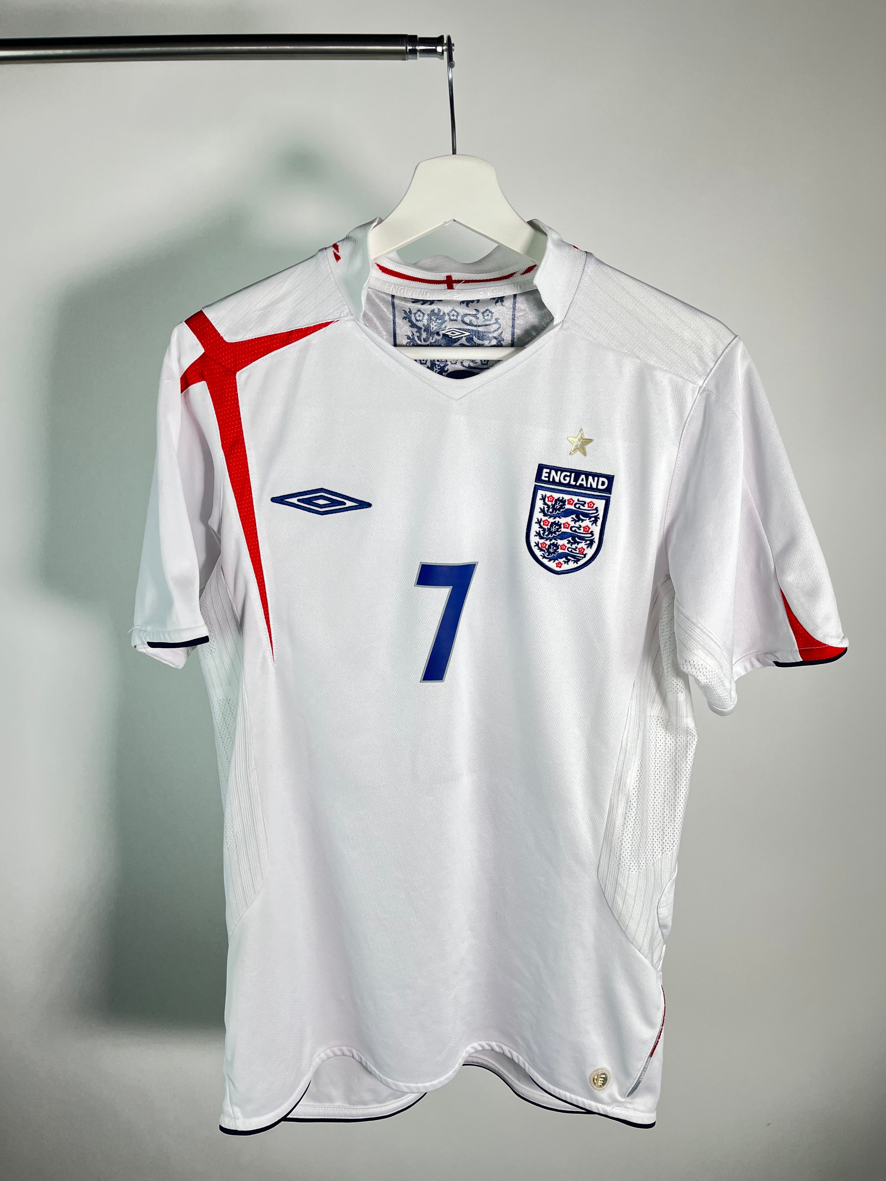 Jersey Inglaterra Local 2005 2007 David Beckham (S)