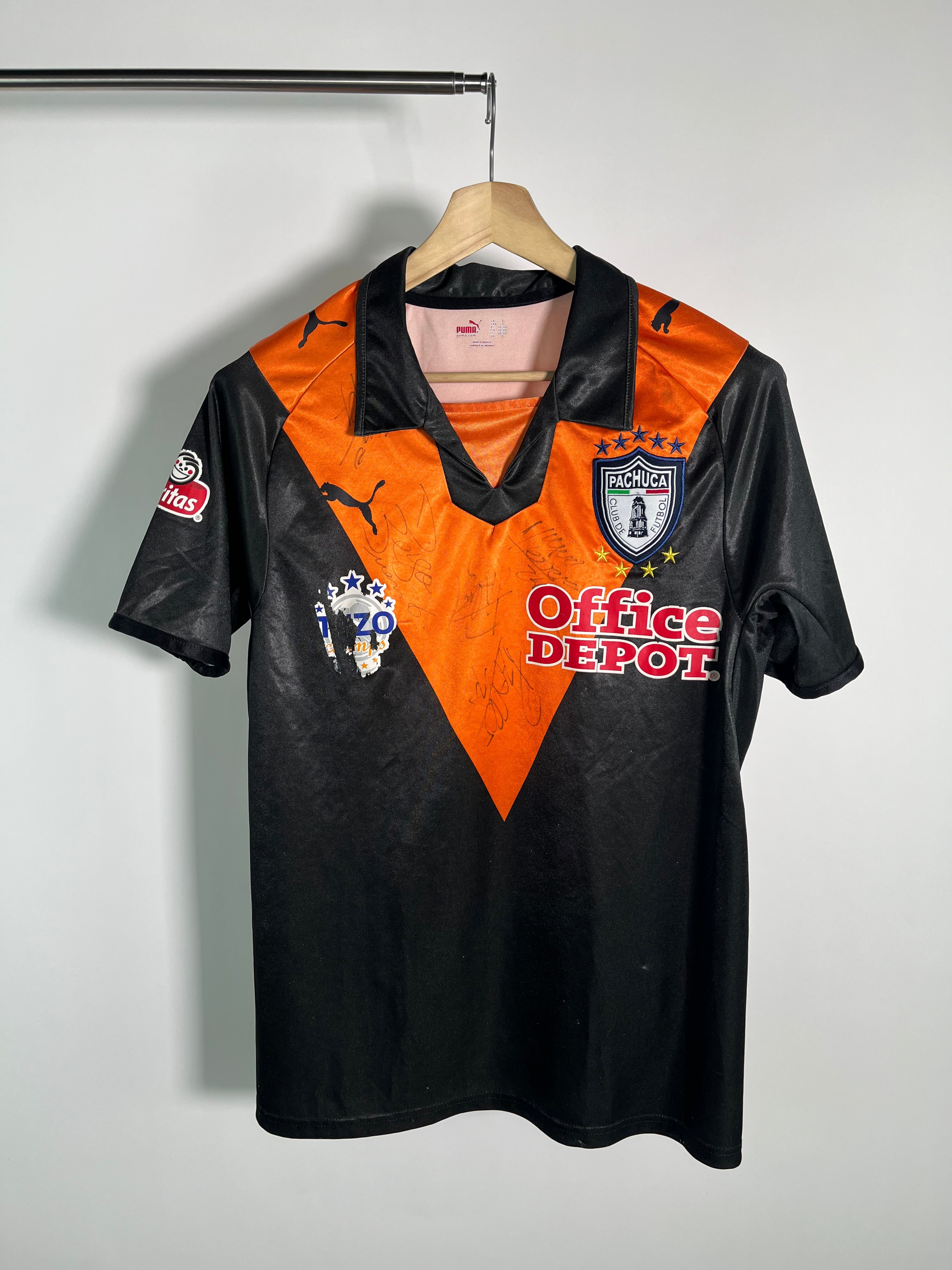 Jersey Pachuca Visita 2007 2008 Match Worn Autografiada Leobardo López (S)