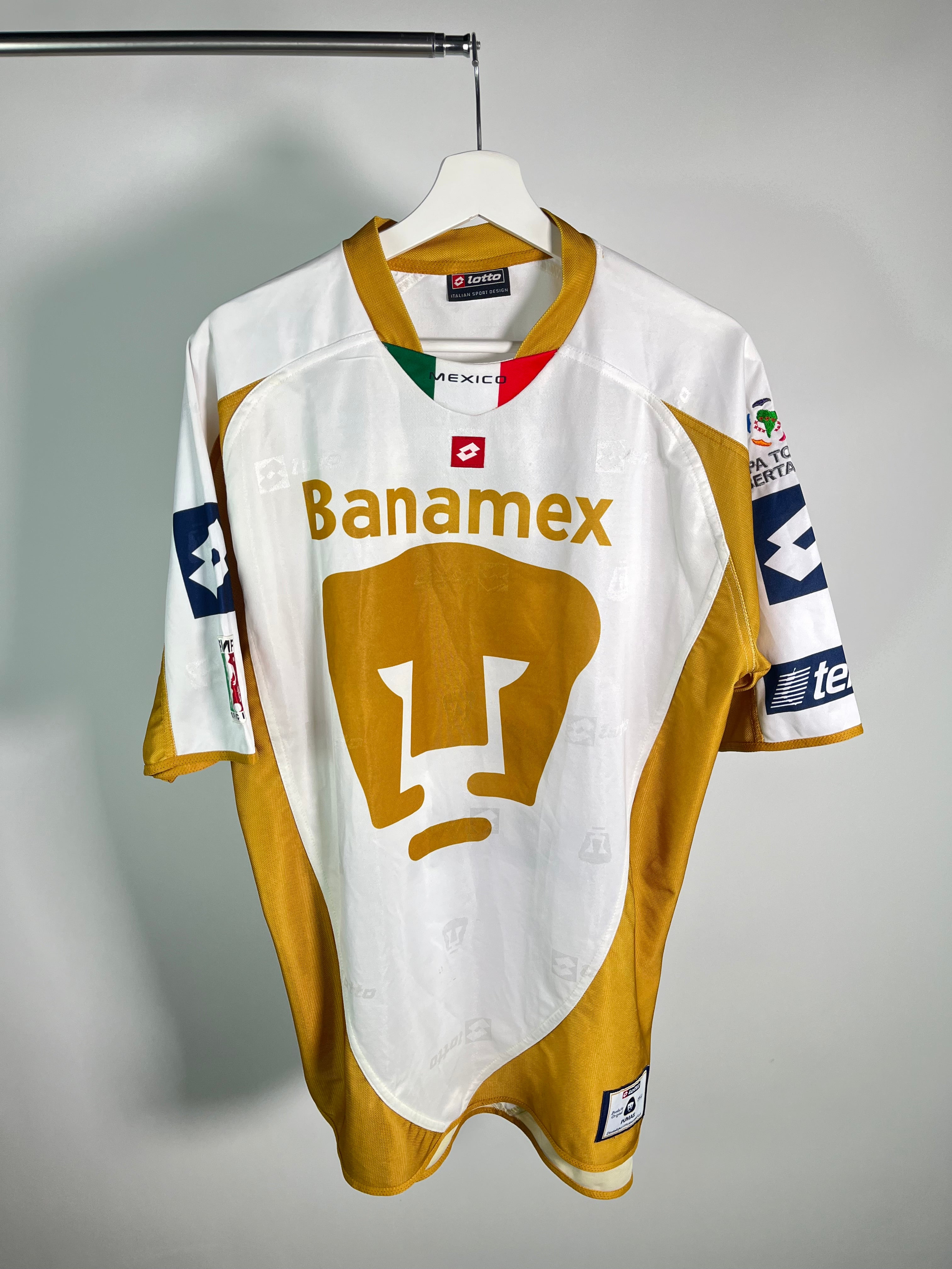 Jersey Pumas Local Copa Libertadores 2002 2003 Match Worn Jaime Lozano (L)