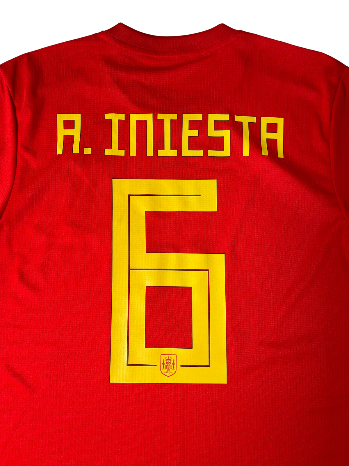 Jersey España Local 2018 2020 Versión Jugador Andrés Iniesta (L)