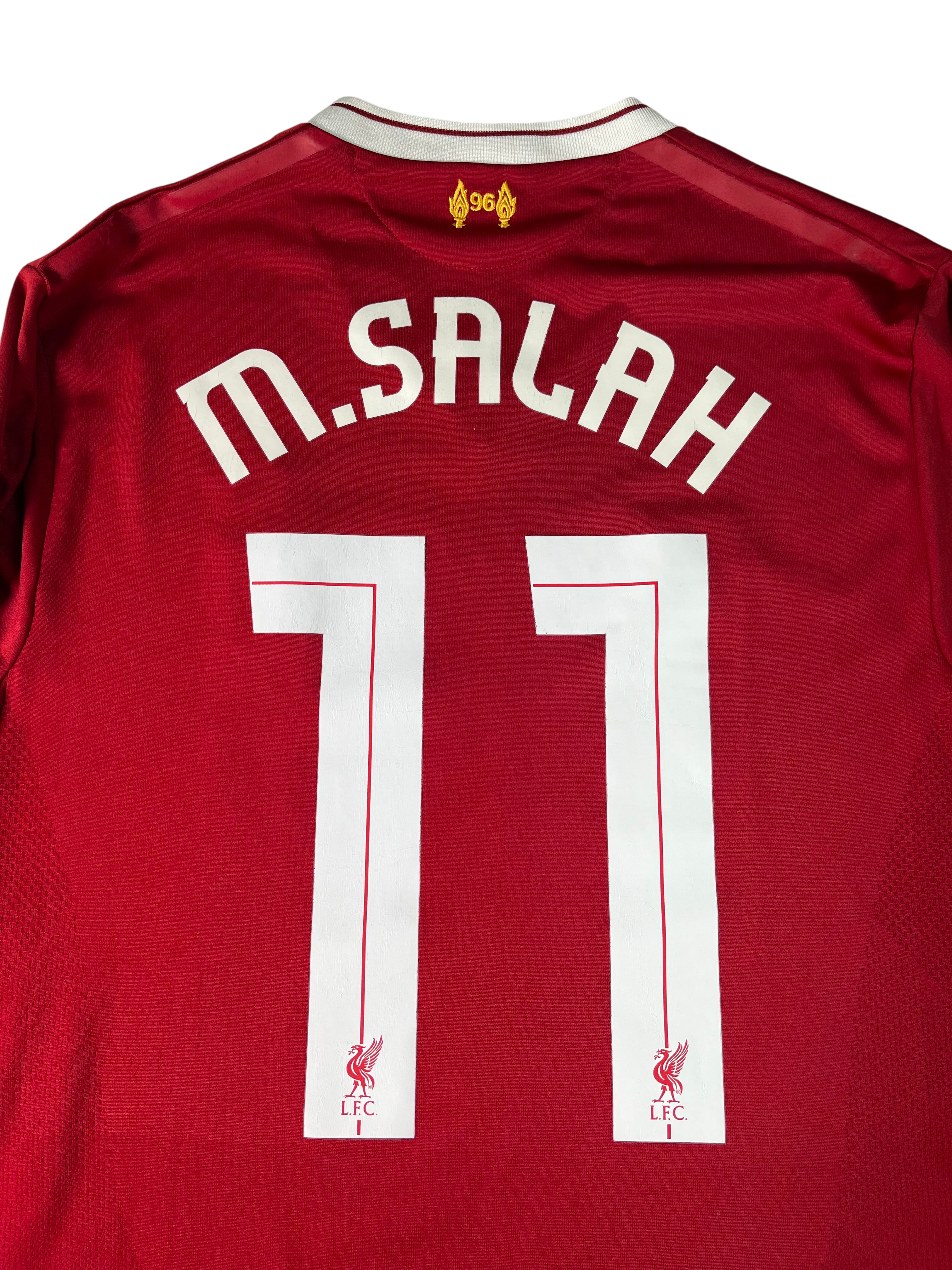 Jersey Liverpool Local 2018 2019 Manga Larga *Match Detail vs Real Madrid* Mohamed Salah (M)