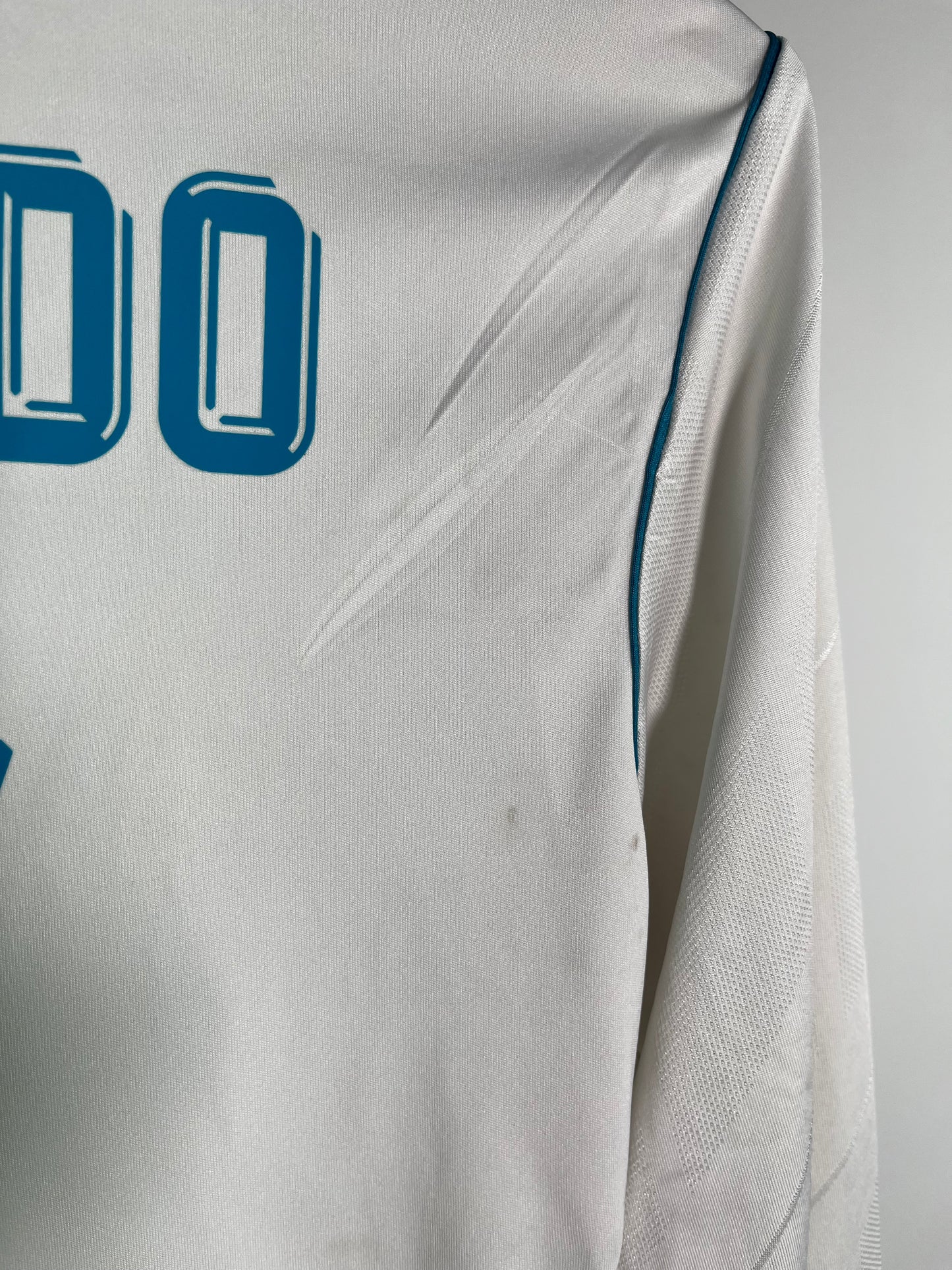 Jersey Real Madrid Local 2017 2018 Manga Larga Cristiano Ronaldo (S)