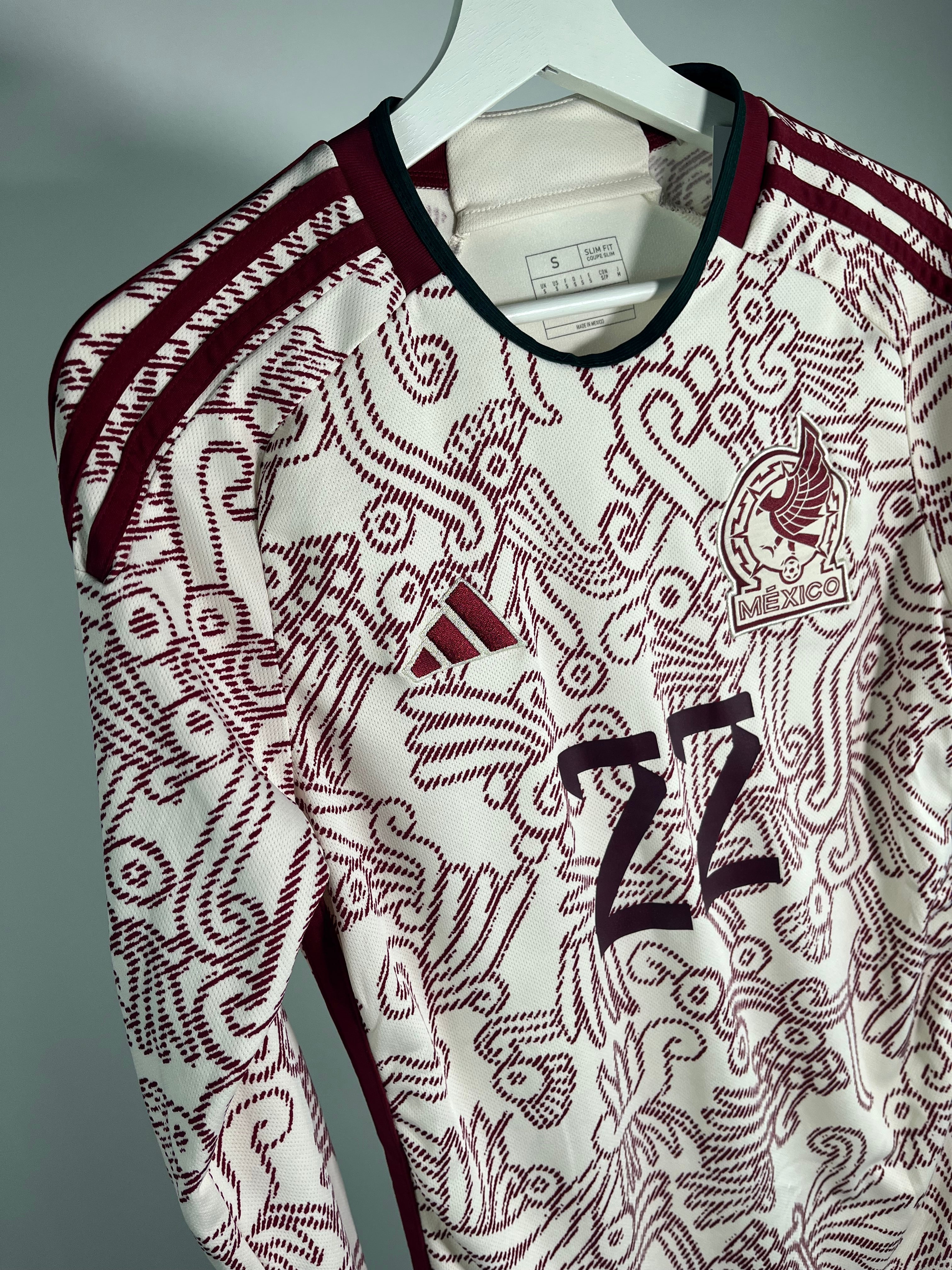 Jersey México Visita 2022 2023 Manga Larga Hirving "Chucky" Lozano  (S)