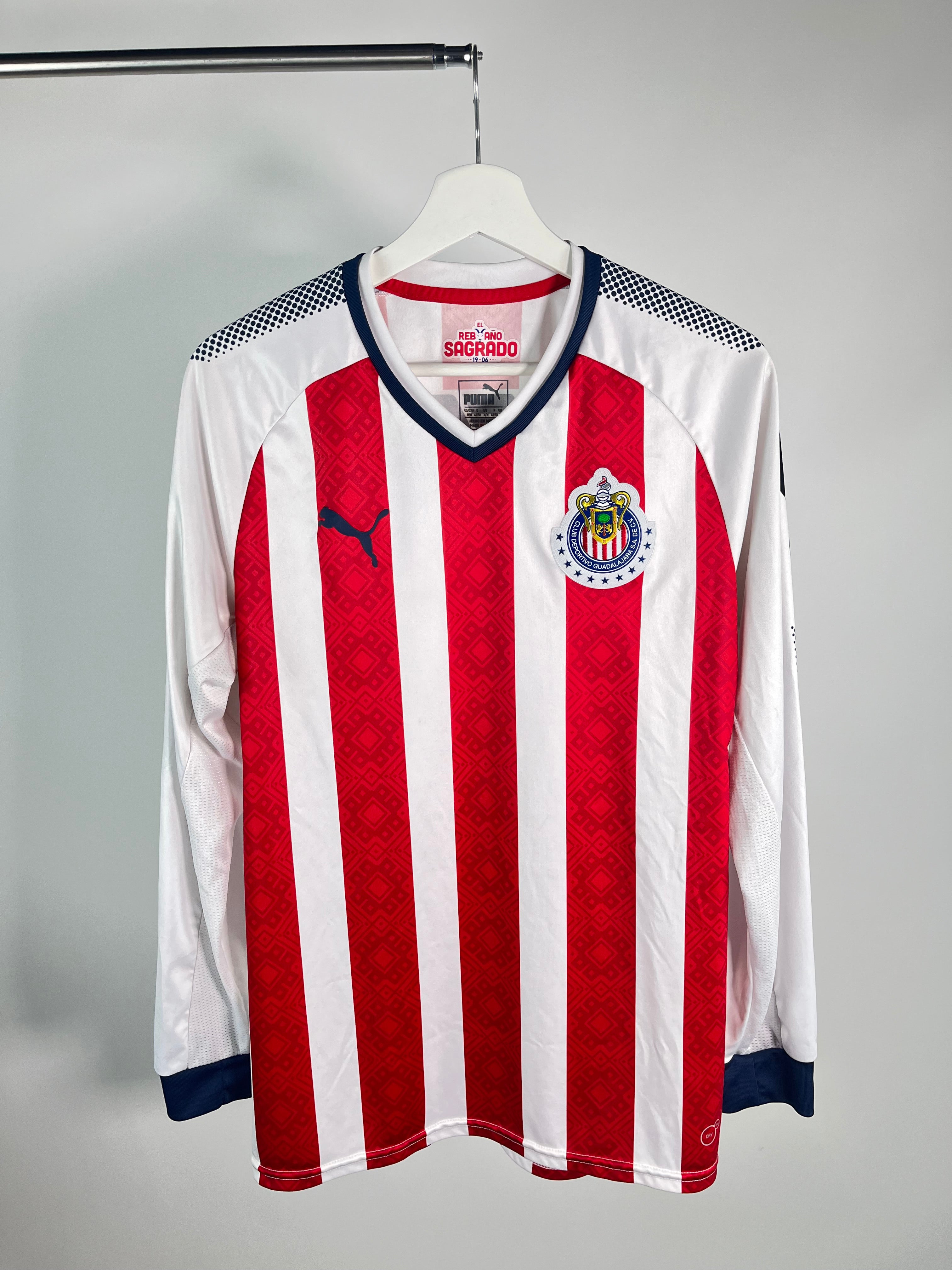Jersey Chivas Local 2017 2018 Manga Larga (M)