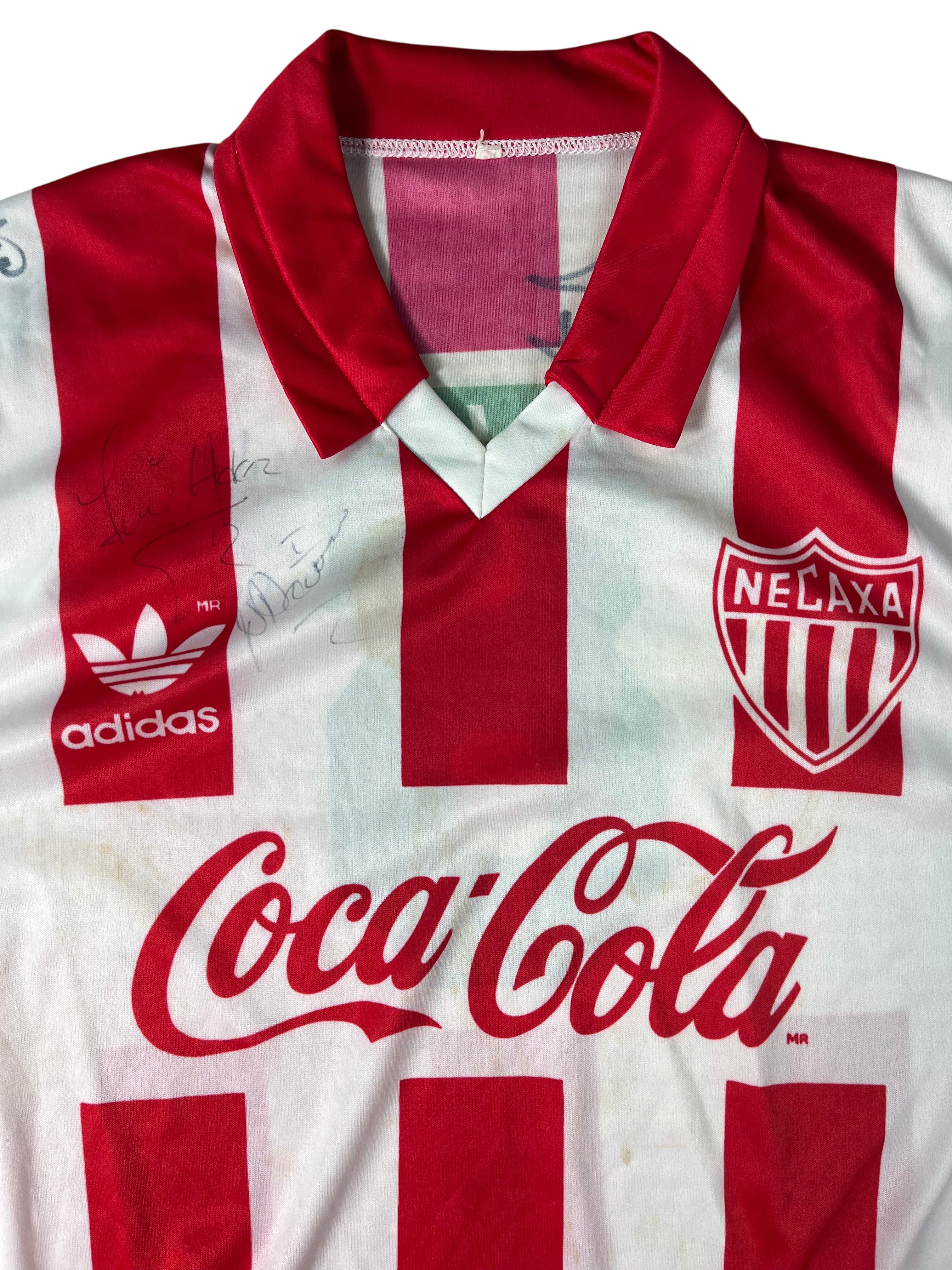 Jersey Necaxa Fuerzas Básicas Local 1994 1995 Utilería Autografiado (L)