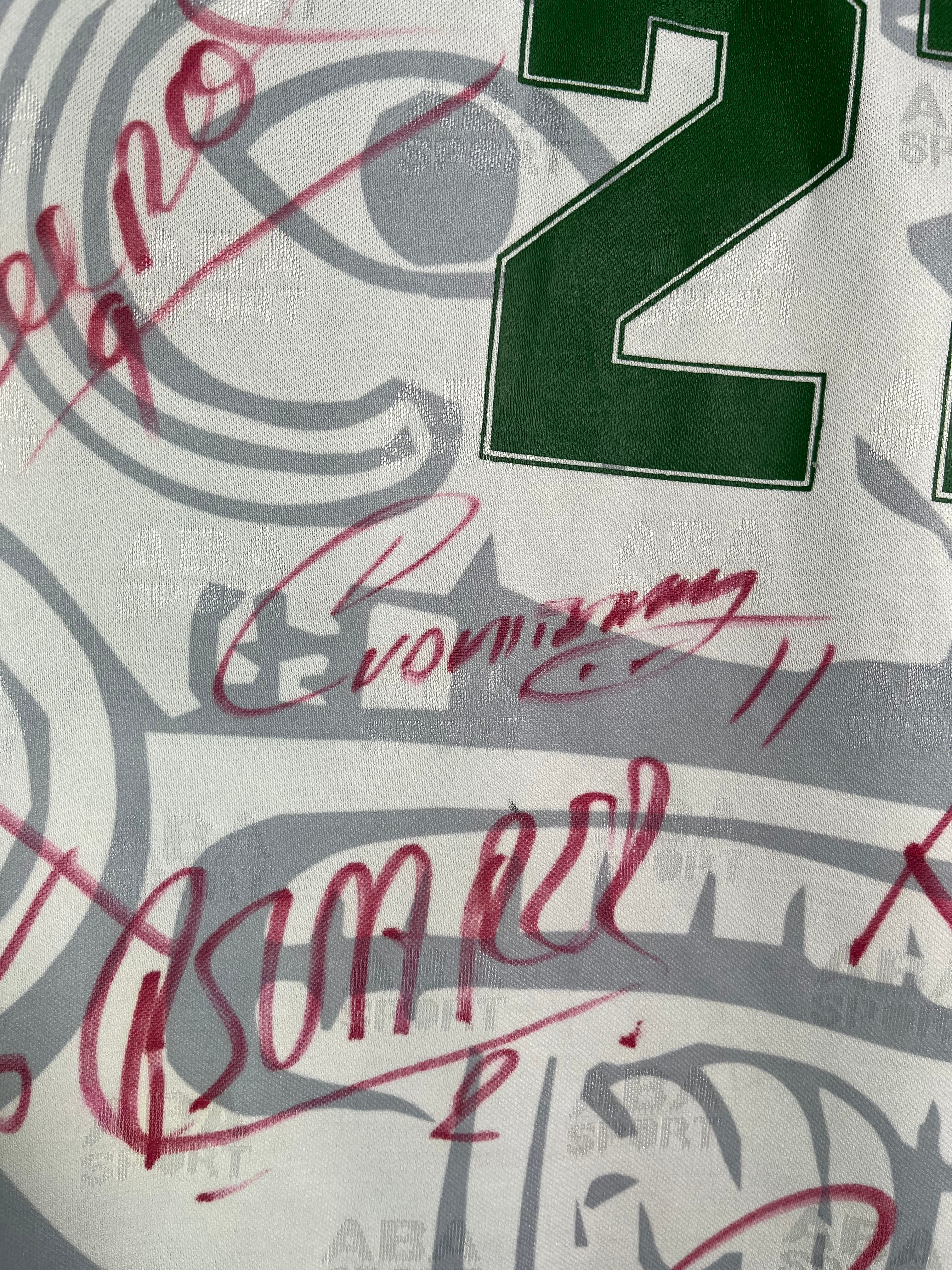 Jersey México Visita 1997 1998 Match Worn Autografiado Edson Astivia (L)