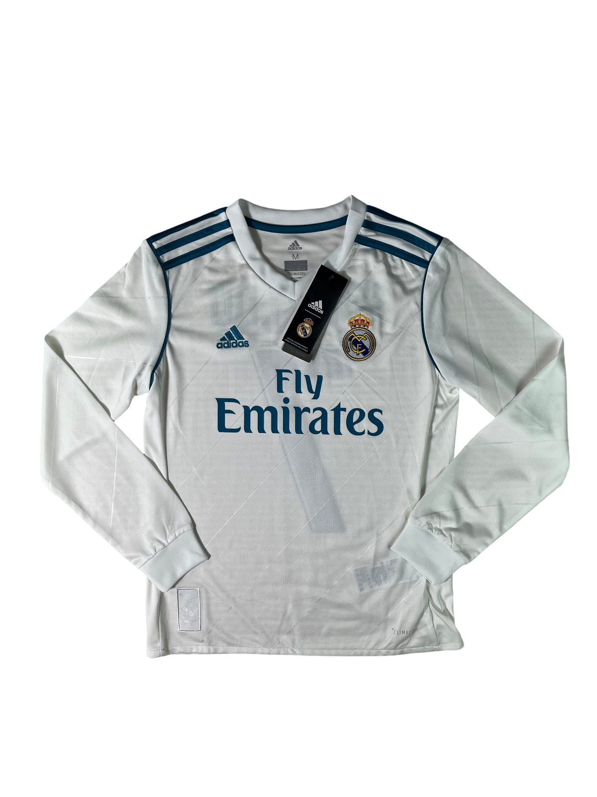 Jersey Real Madrid Local 2017 2018 Manga Larga Cristiano Ronaldo (Múltiples Tallas Niño)