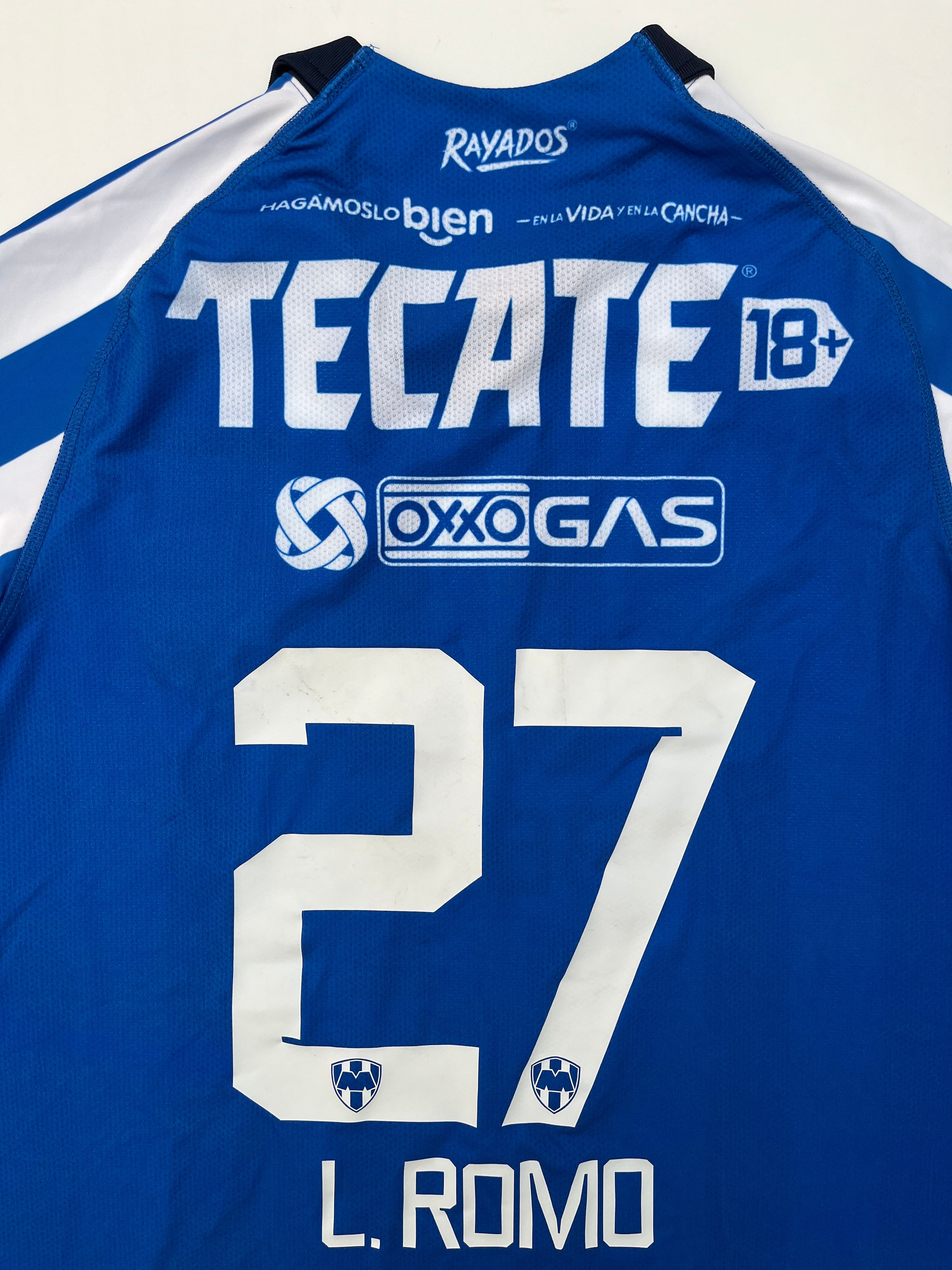 Jersey Rayados Monterrey Local 2023 2024 Match Worn Luis Romo (L)