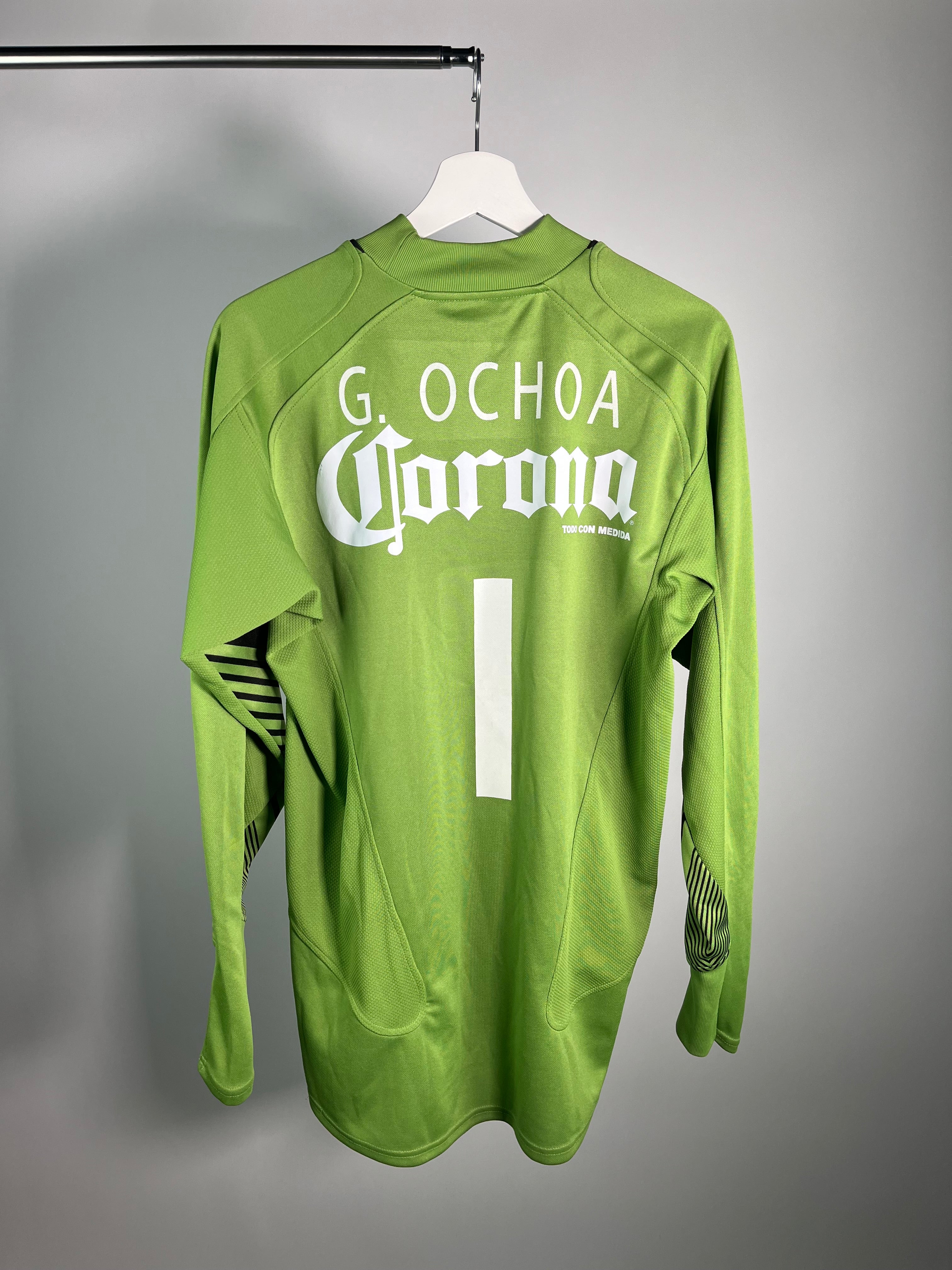 Jersey Club América Portero 2005 2006 Manga Larga Match Worn Autografiado Guillermo Ochoa (M)