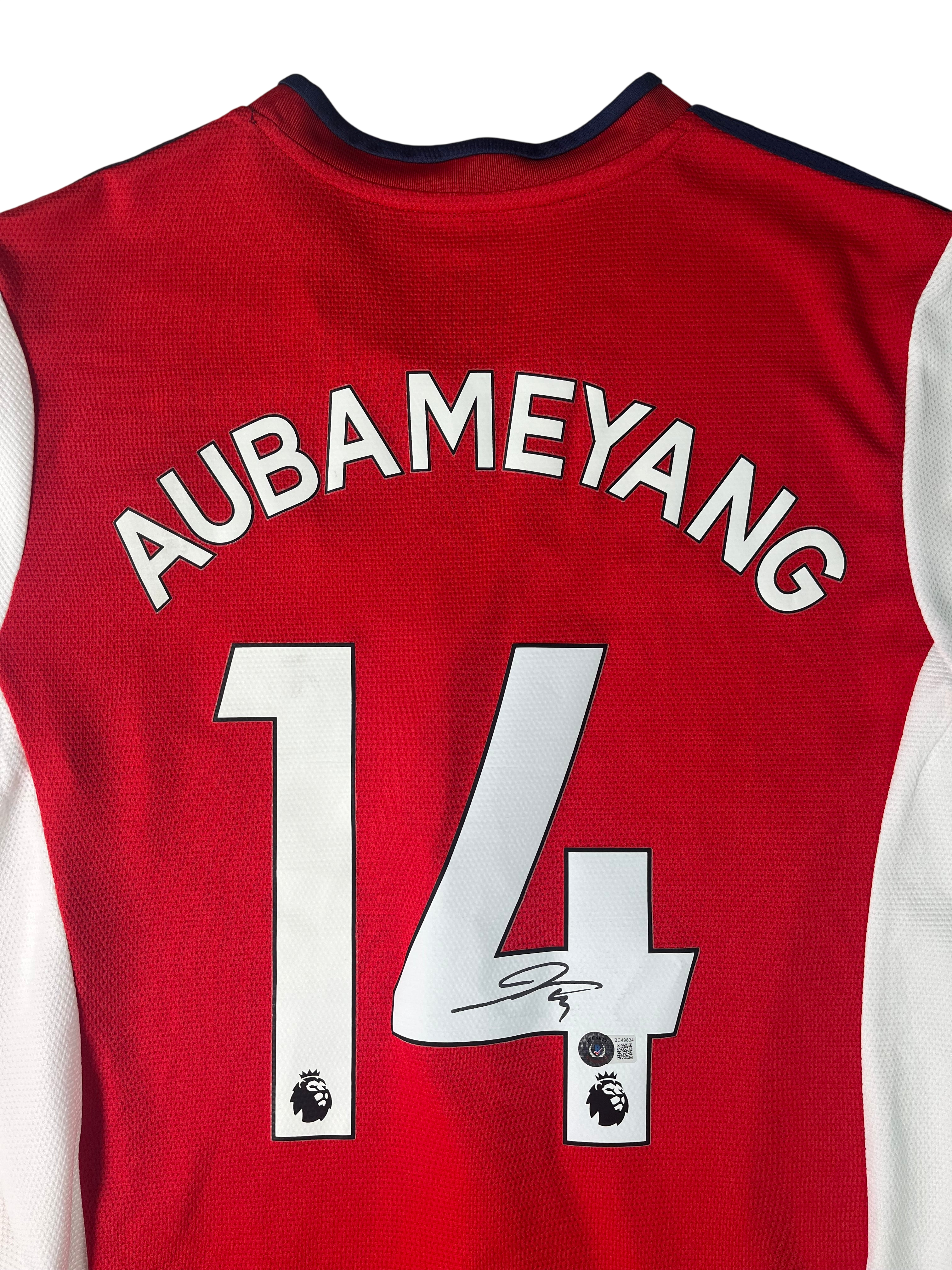 Jersey Arsenal Local 2021 2022 Autografiada Pierre Emerick Aubameyang (L)