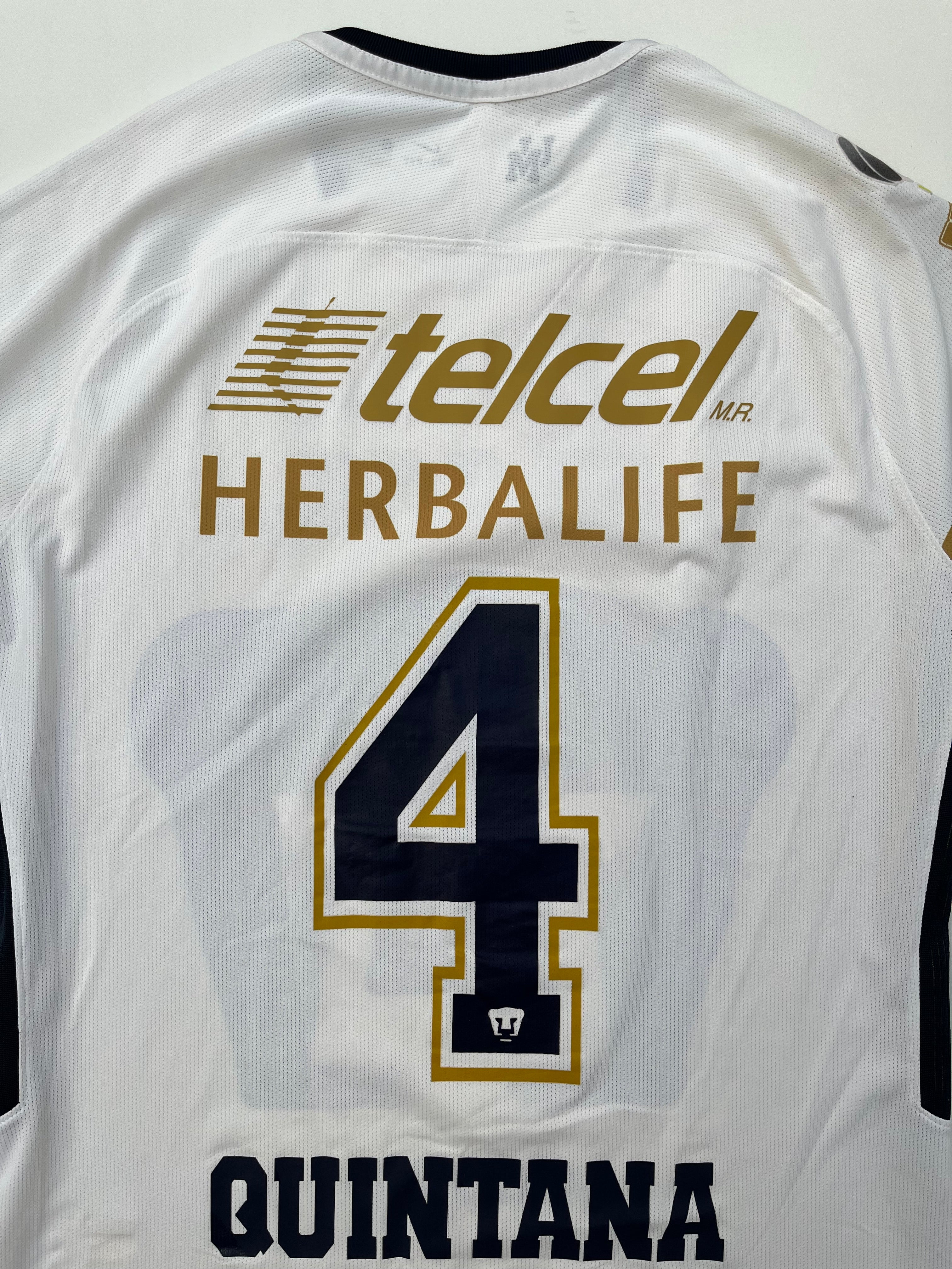 Jersey Pumas Visita 2017 2018 Utilería Autografiado por Fernando Quintana (L)