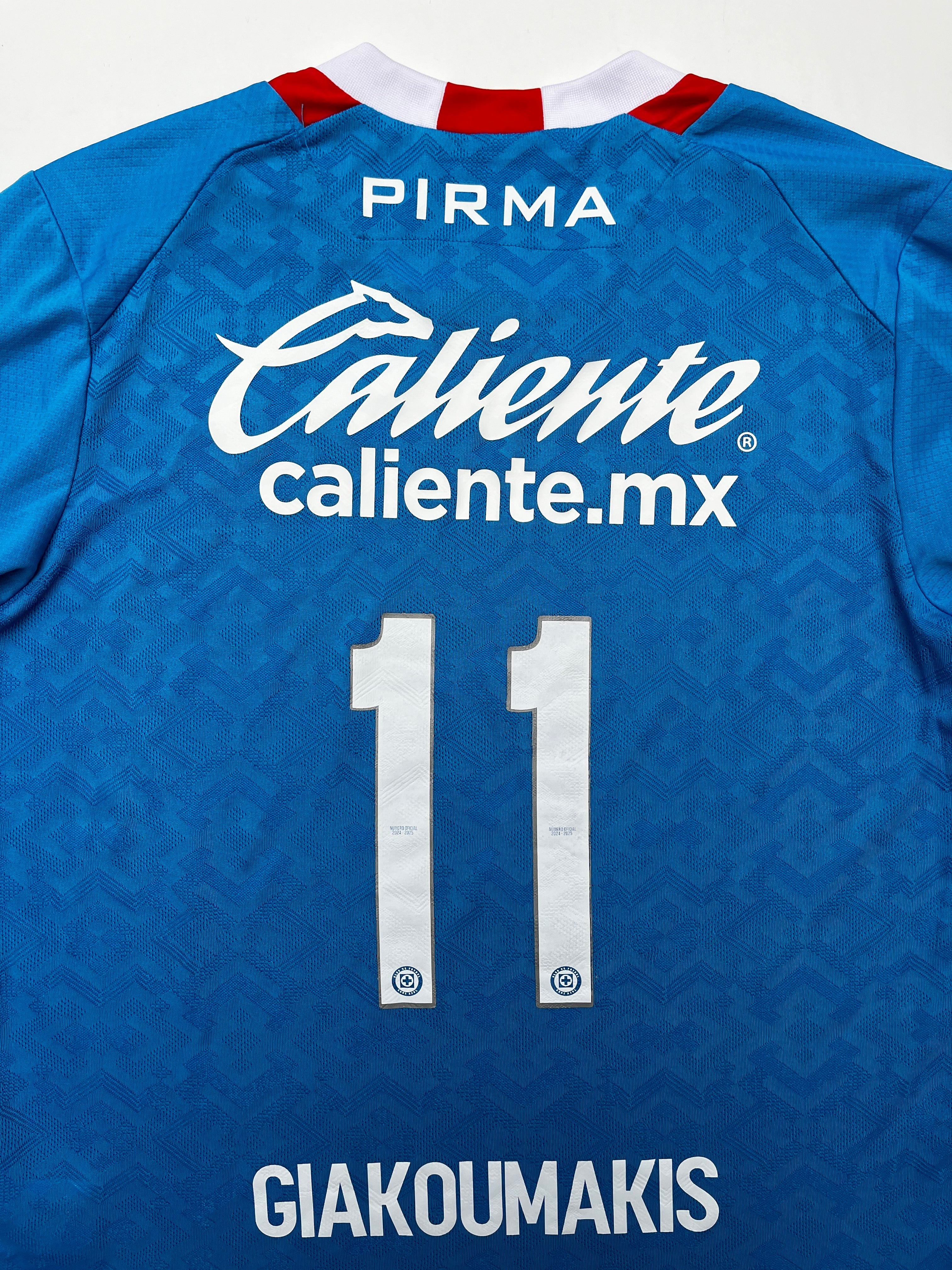 Jersey Cruz Azul Local 2024 2025 Match Worn Giorgos Giakoumakis (XL)