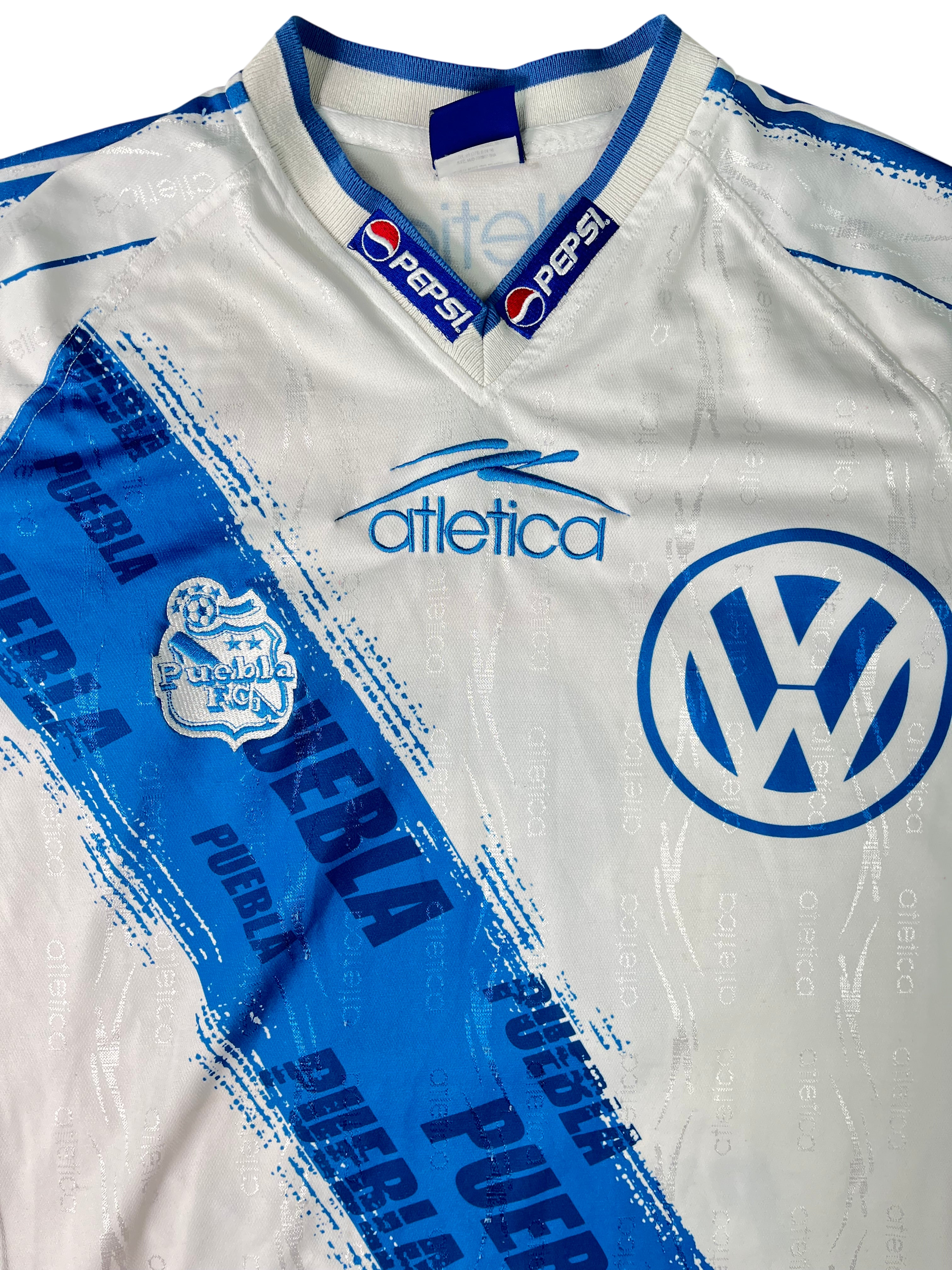 Jersey Puebla Local 1999 2000 Utilería Alberto García Aspe (L)
