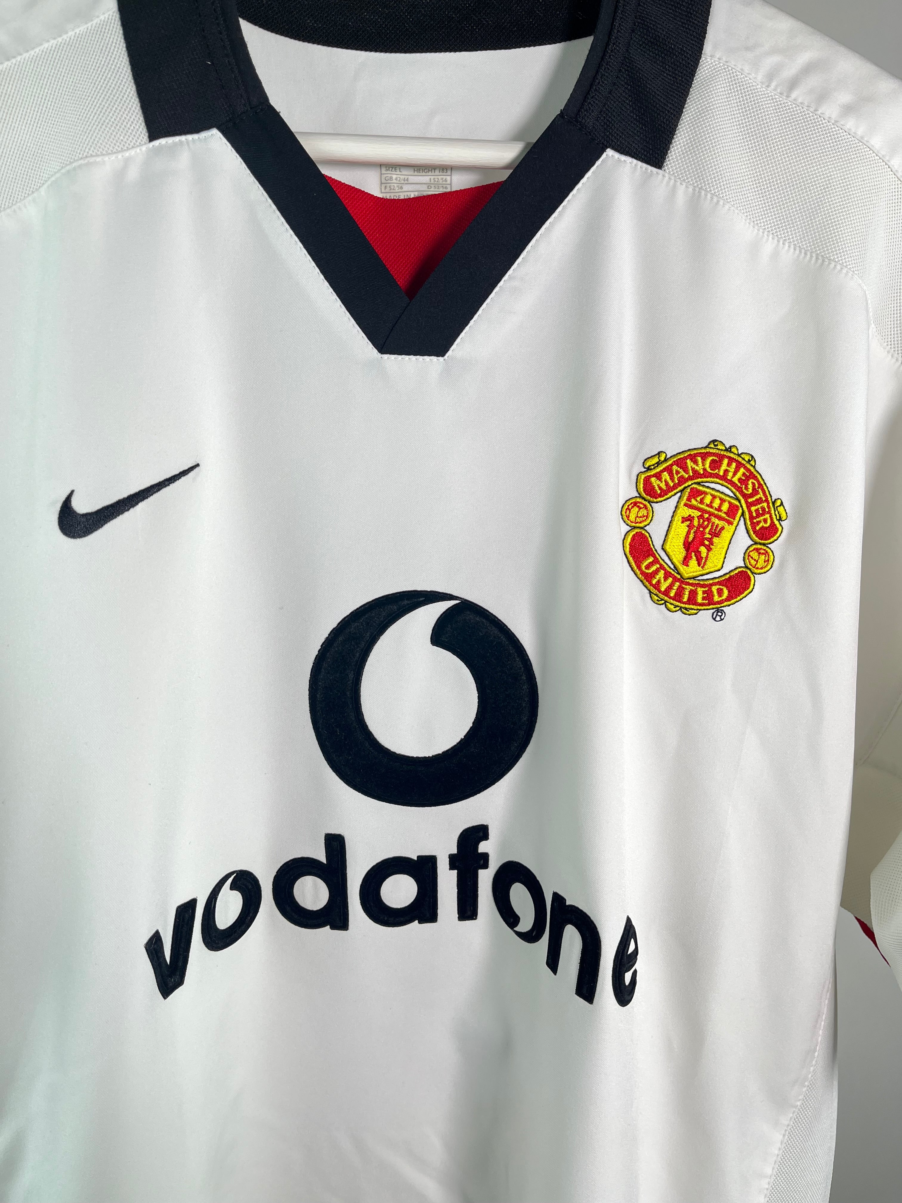 Jersey Manchester United Visita 2002 2003 David Beckham (L)