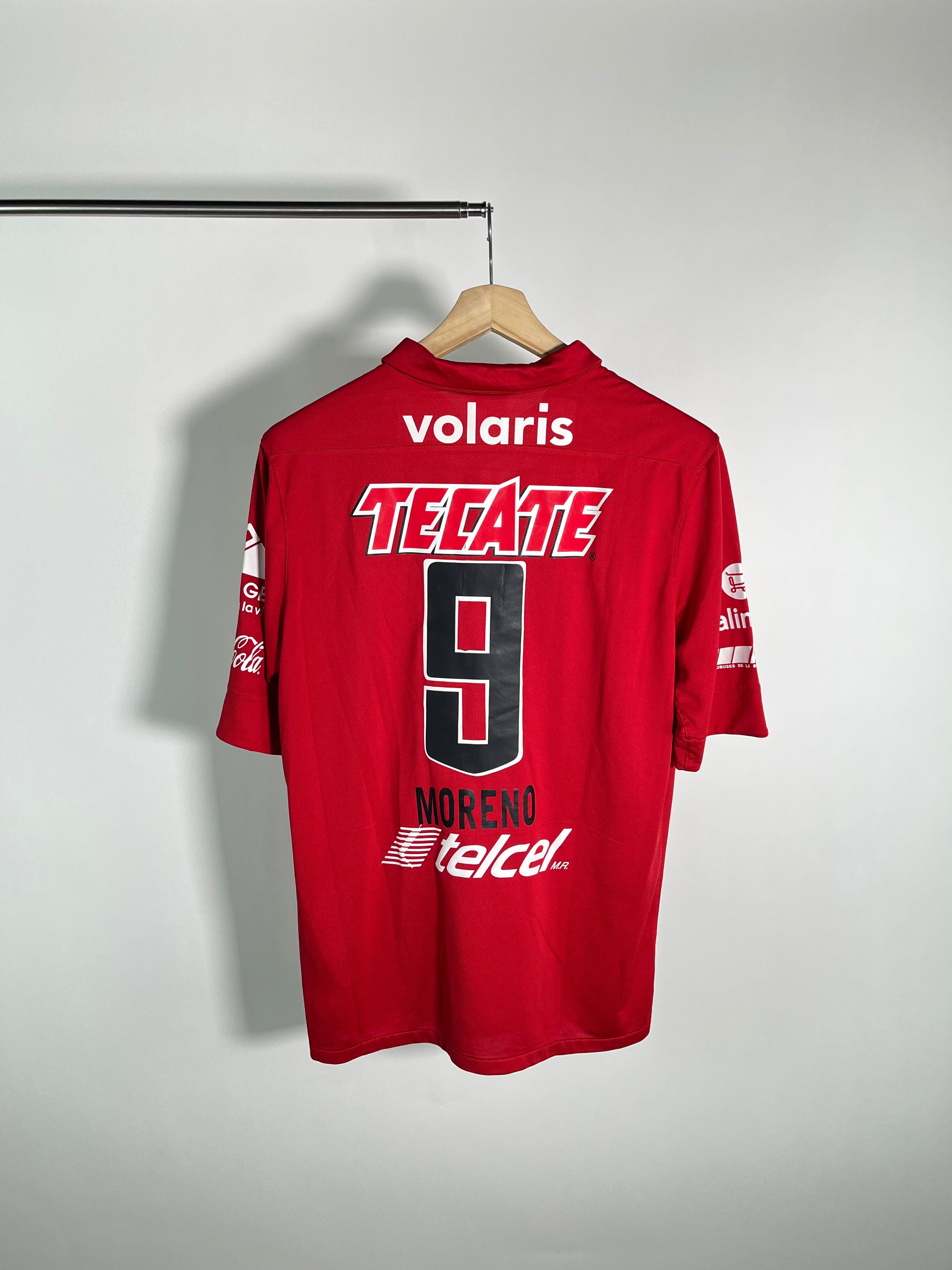 Jersey Xolos Local 2013 2014 Match Worn Autografiado Alfredo Moreno (L)