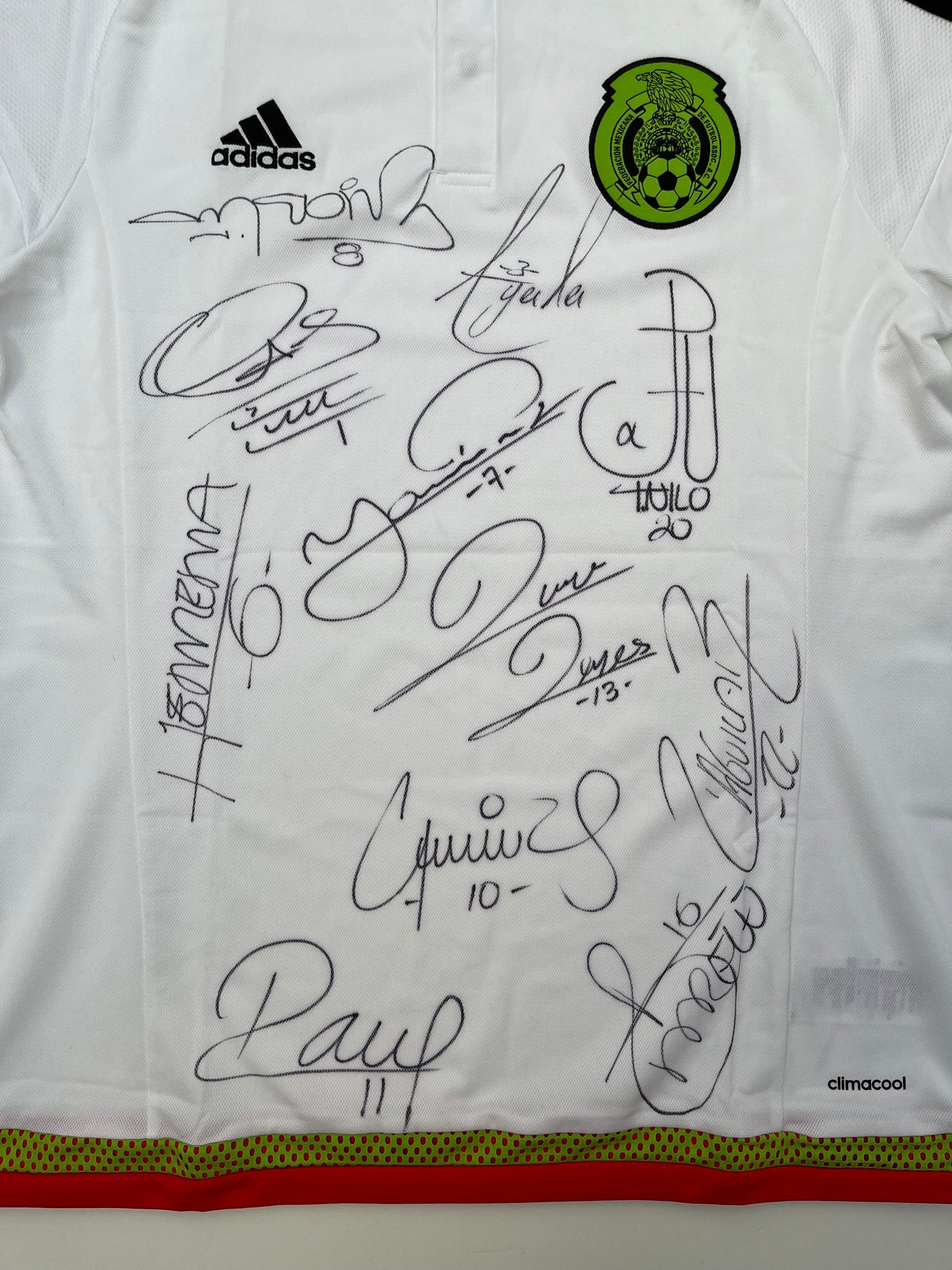 Jersey México Visita 2015 2016 Autografiado (M)