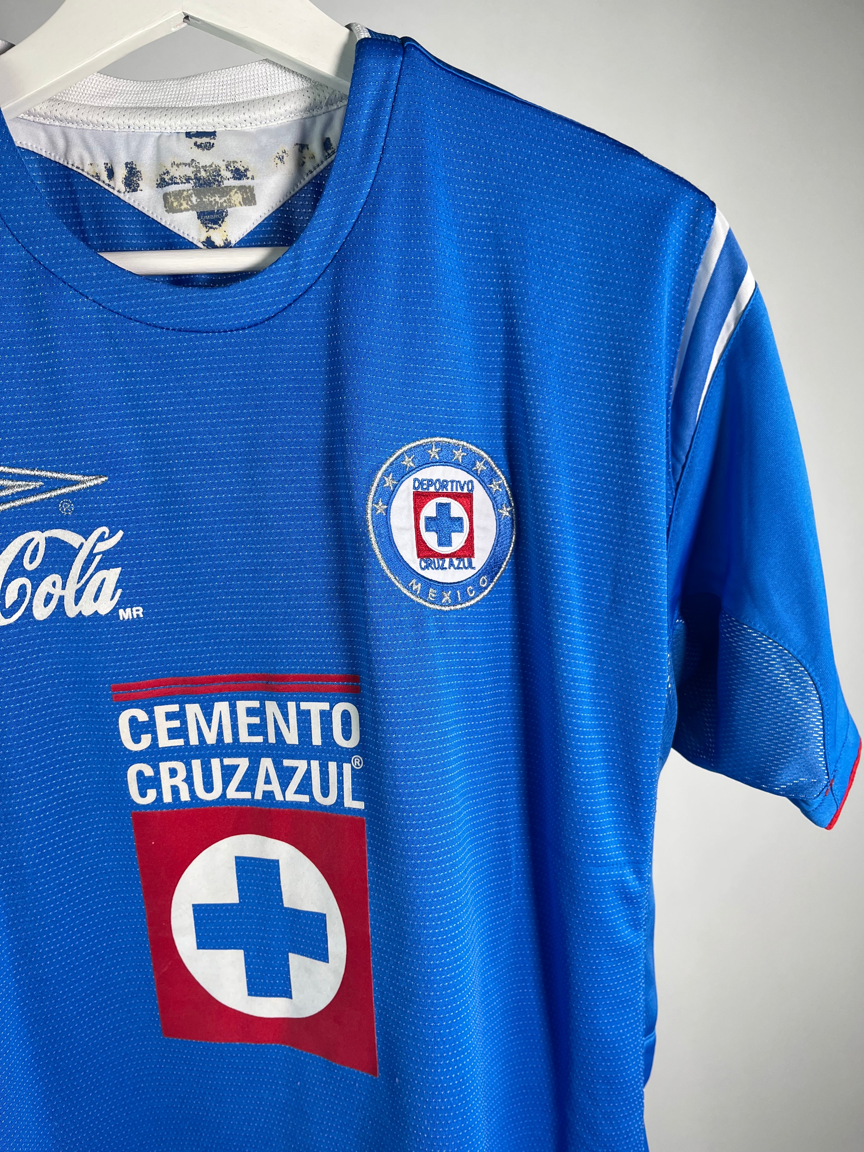 Jersey Cruz Azul Local 2004 2005 Cesar Delgado (XL niño)