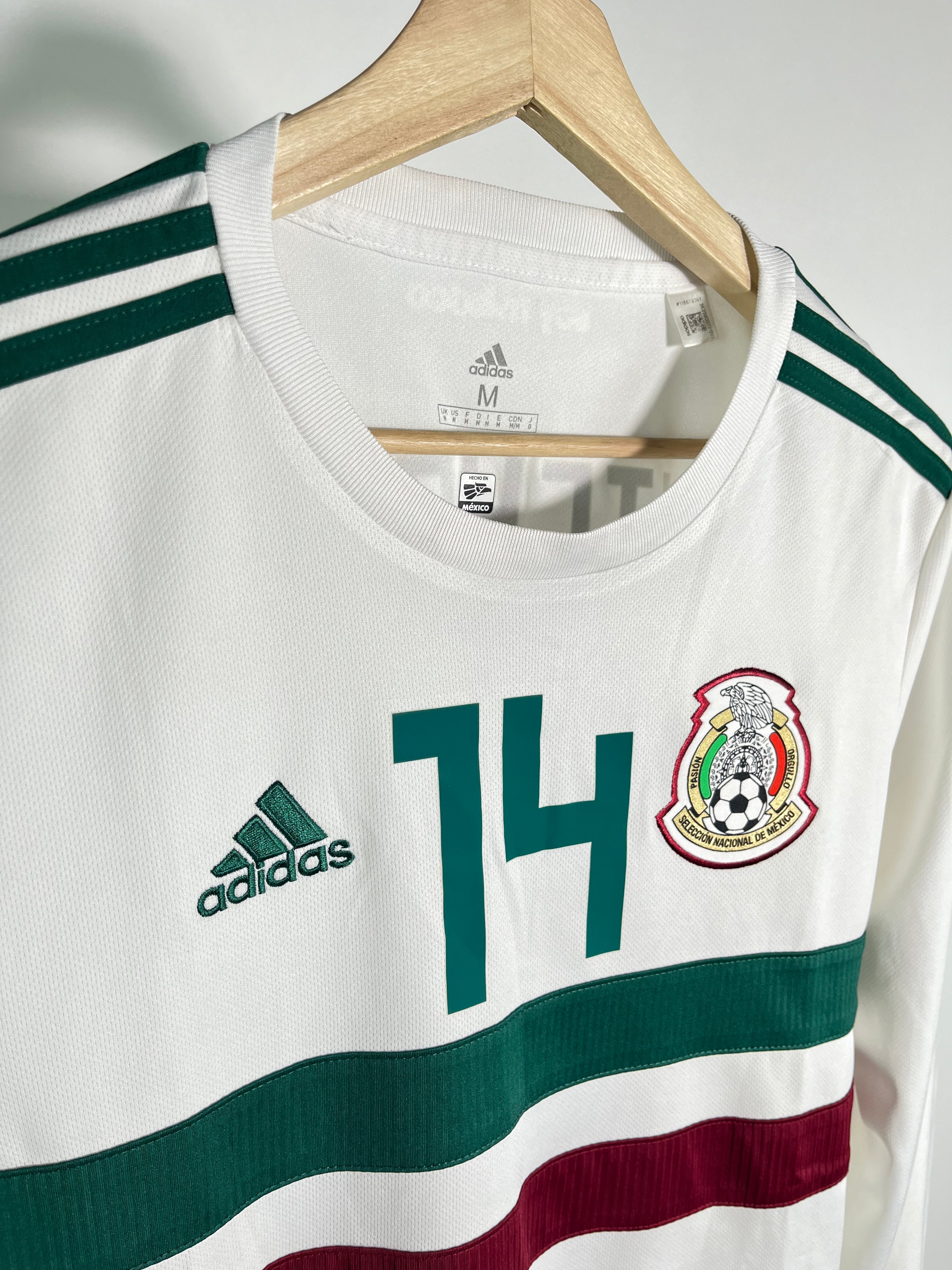 Jersey México Visitante 2018 2019 Manga Larga Chicharito (M)