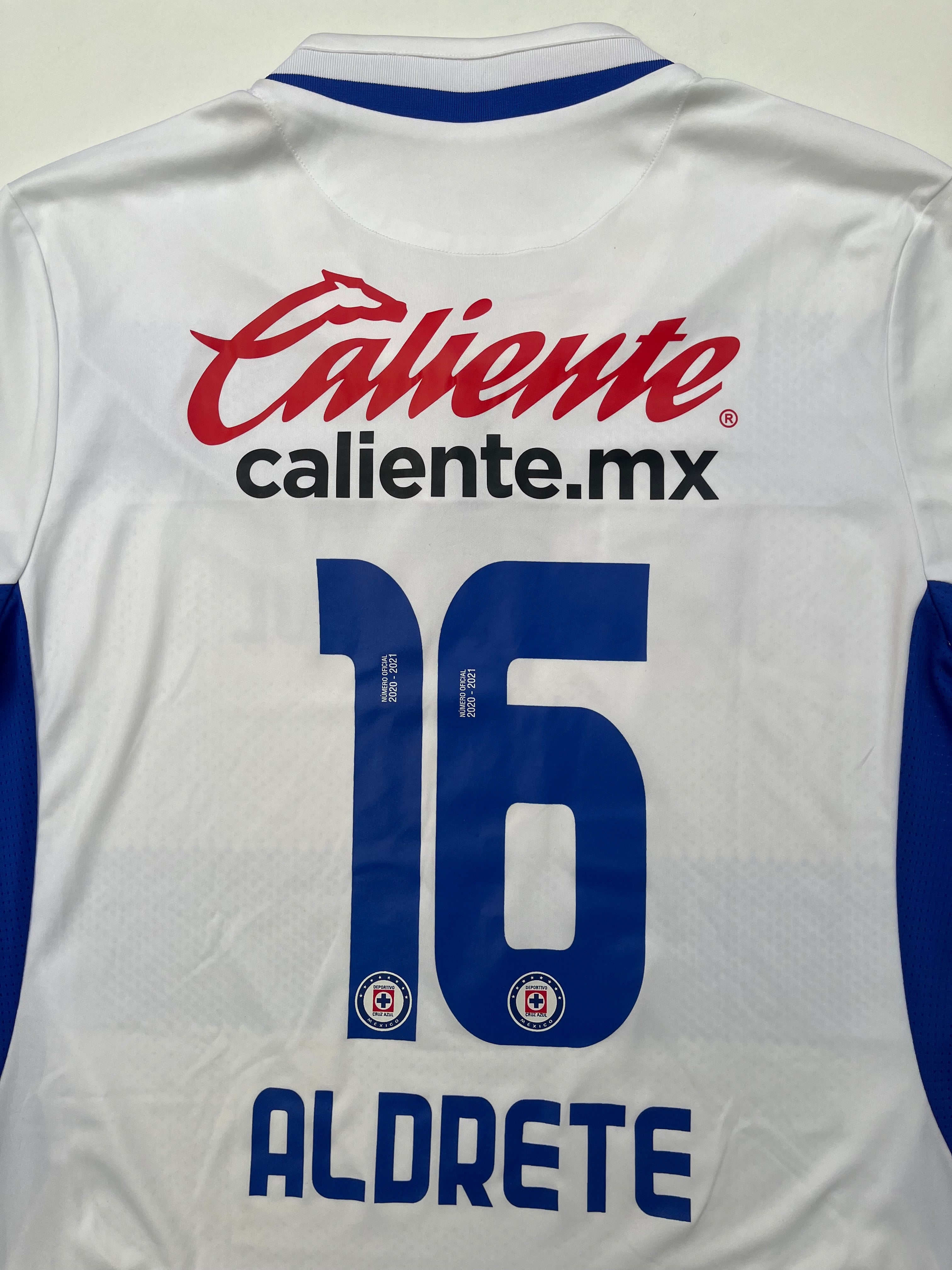 Jersey Cruz Azul Visita 2020 2021 Match Worn Adrián Aldrete (L)