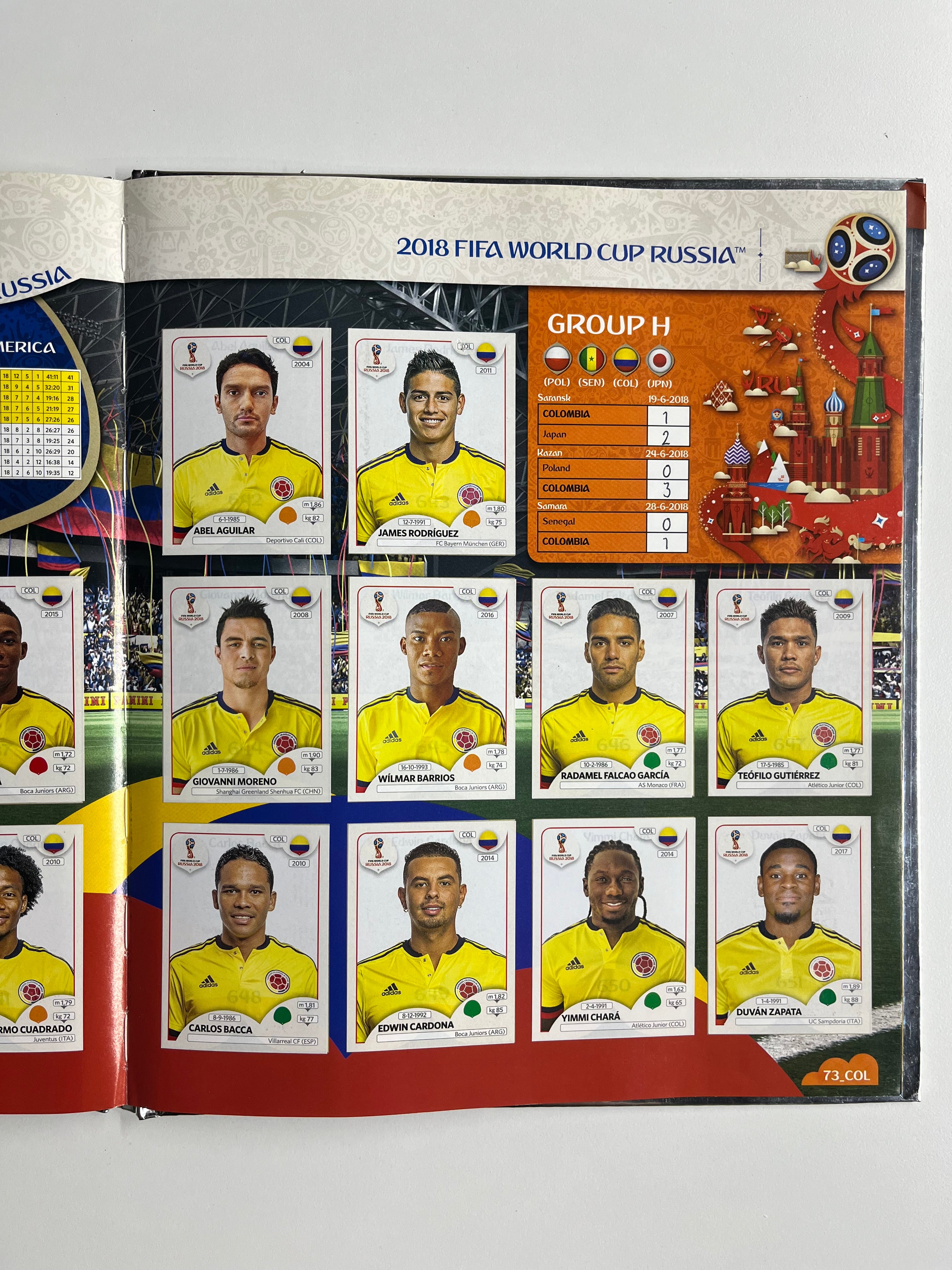 Álbum Panini Mundial Rusia 2018 Pasta Dura (Completo)