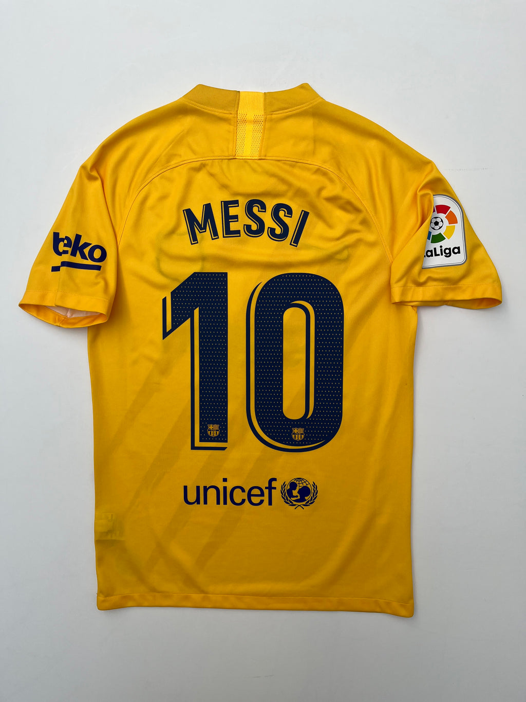 Jersey Barcelona Cuarta 2019 2020 Senyera Lionel Messi (S)