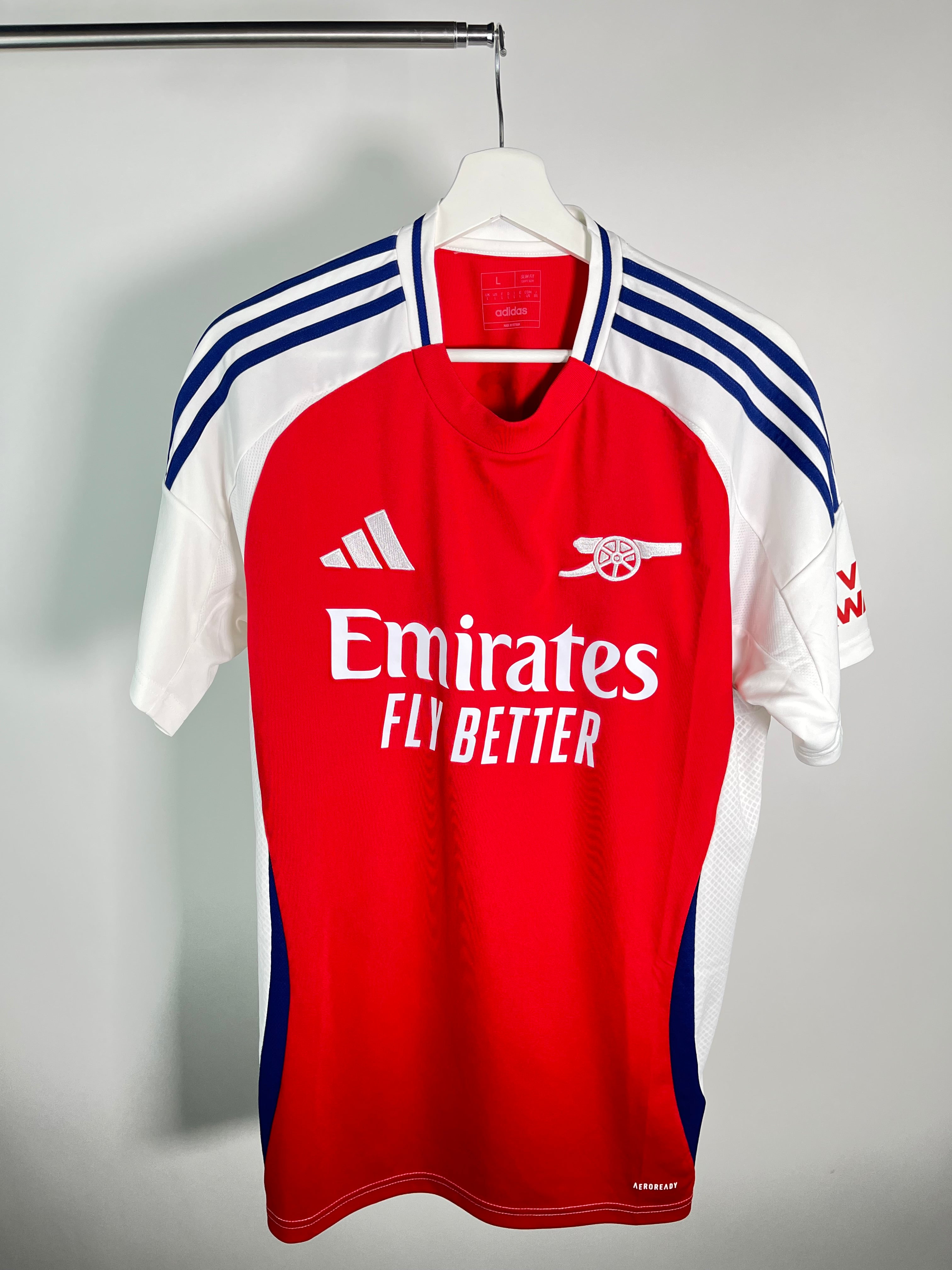 Jersey Arsenal local 2024 2025 Declan Rice (L)