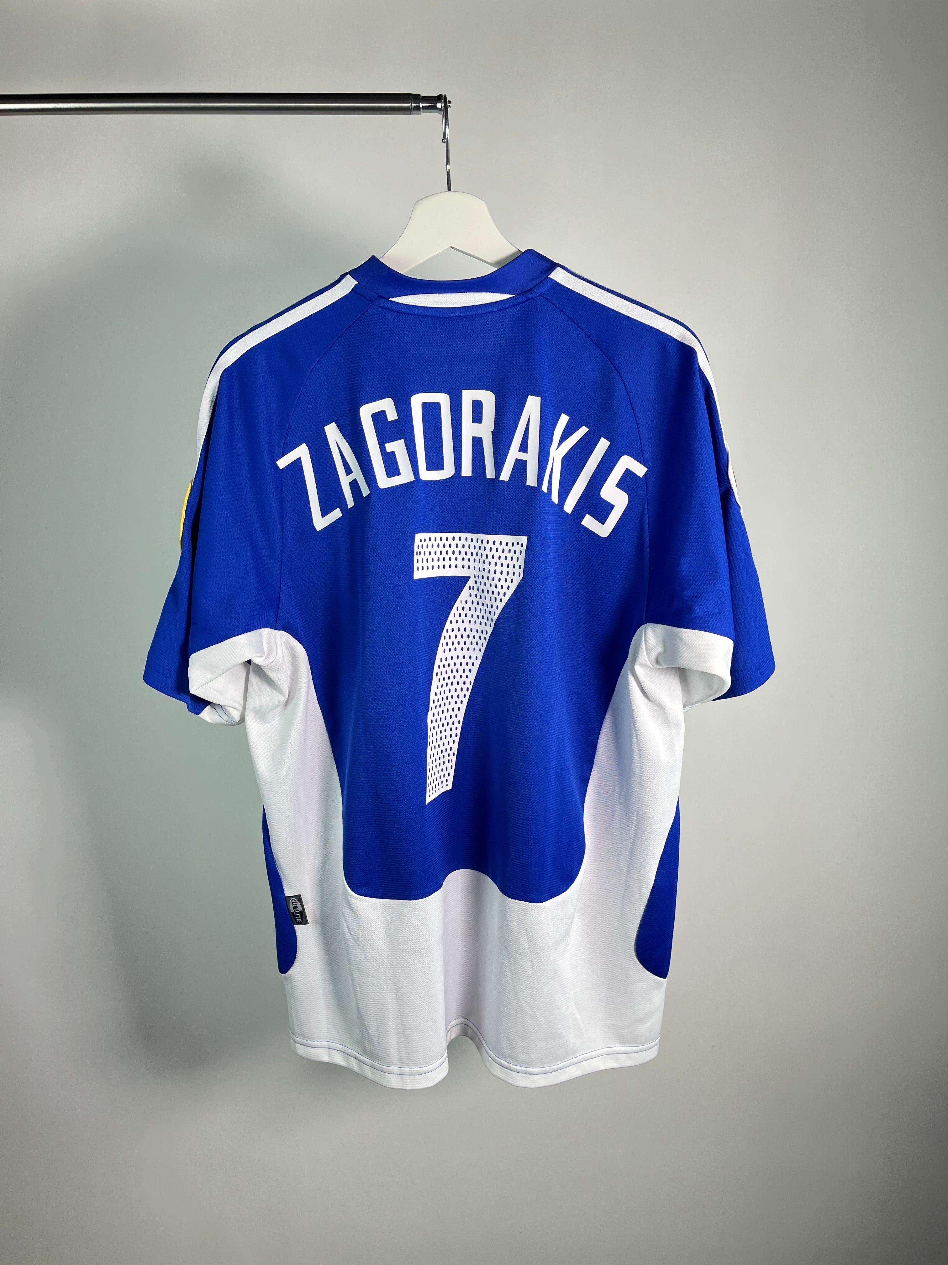 Jersey Grecia Local 2004 2005 *Eurocopa Match Detail* Theodoros Zagorakis (M)