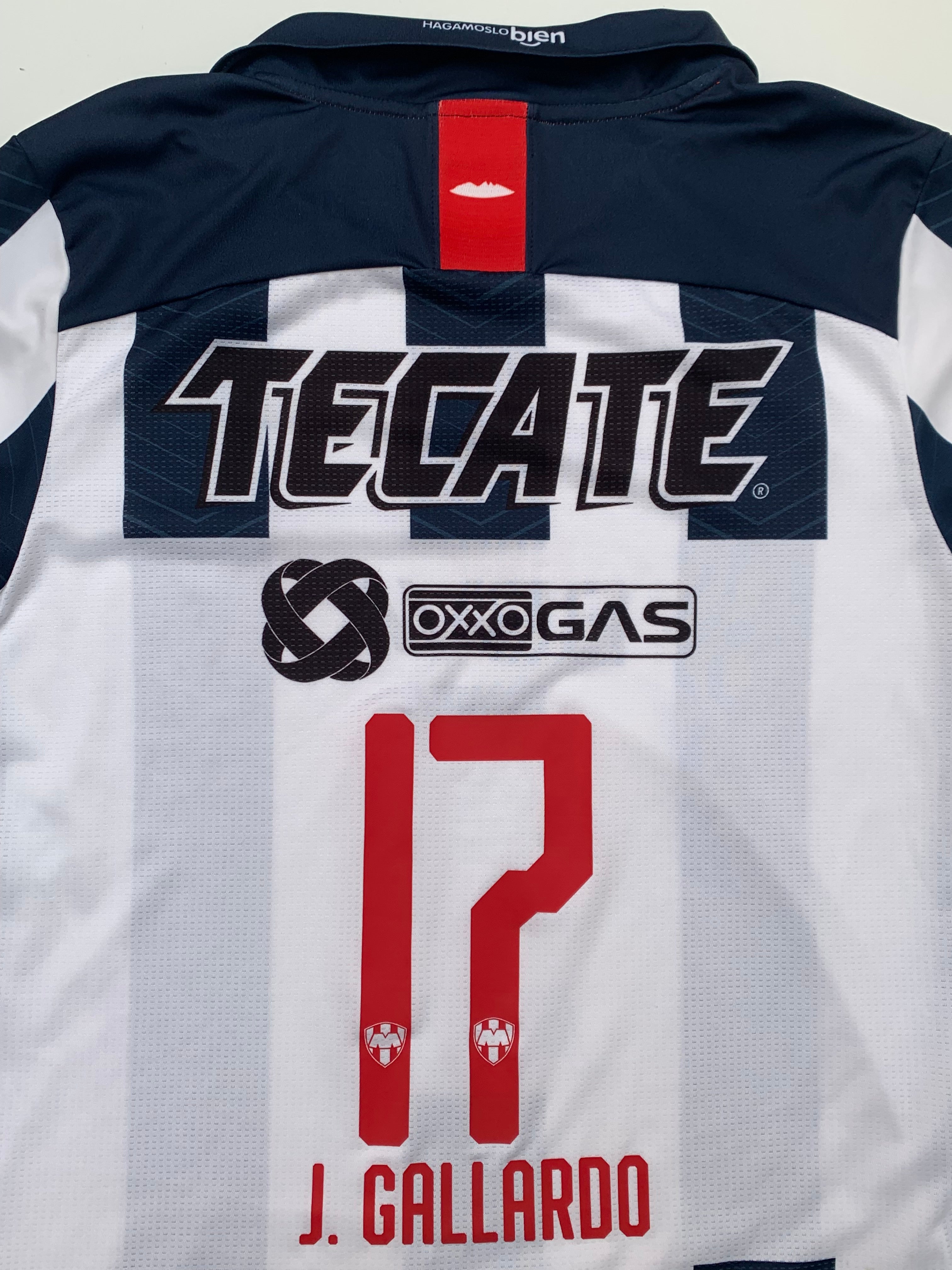 Jersey Rayados Monterrey Local 2019 2020 Match Worn Jesús Gallardo (L)