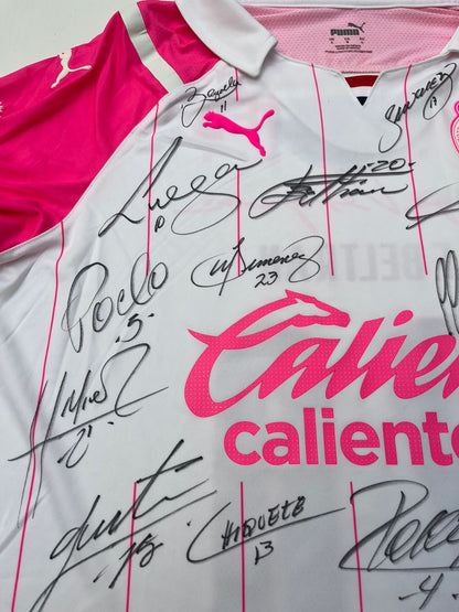 Jersey Chivas Pink Project 2021 2022 Autografiado Match Worn Fernando Beltrán (L)