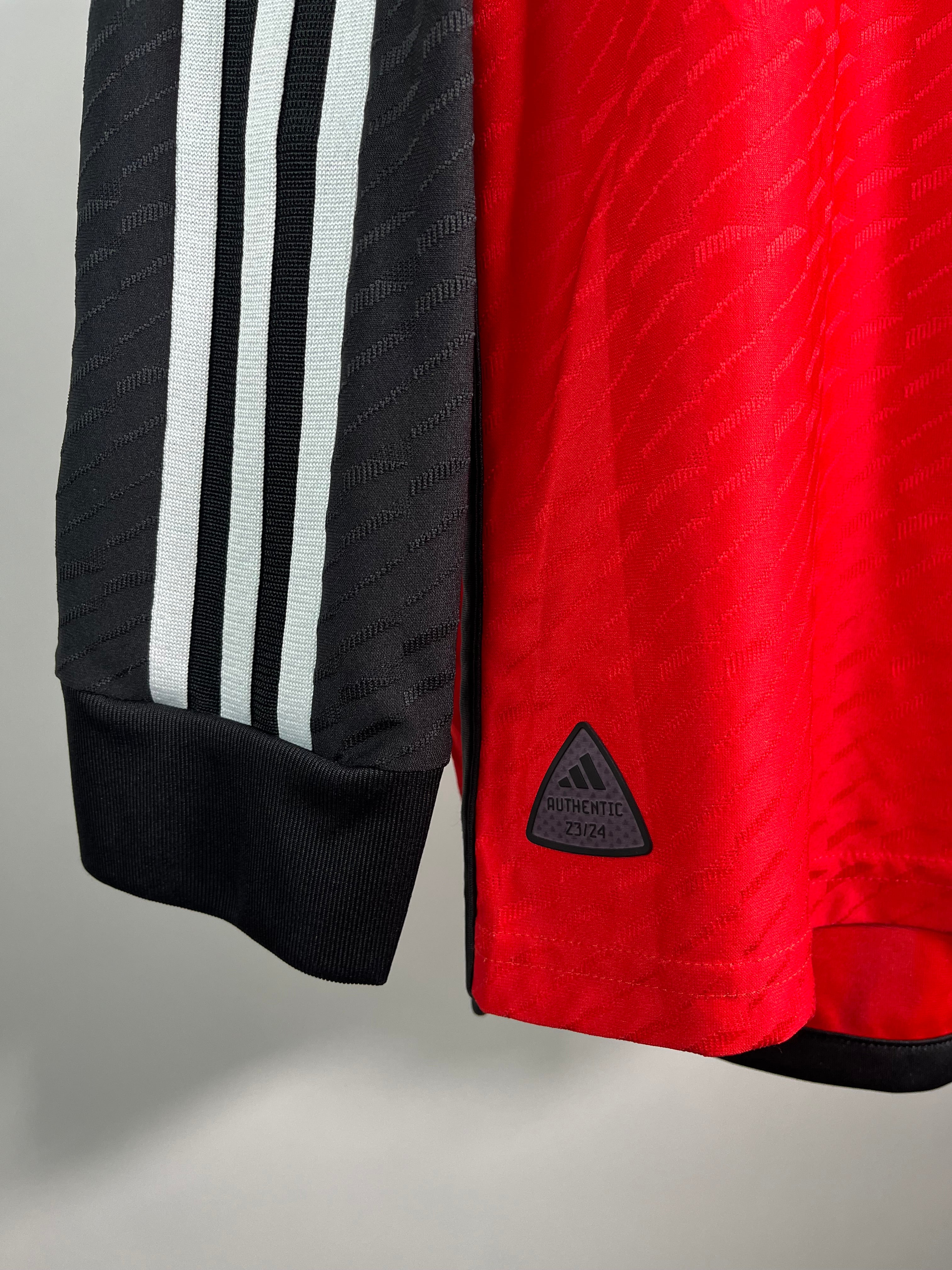 Jersey River Plate Visita 2024 2025 Versión Jugador Manga Larga Franco Mastantuono (L)