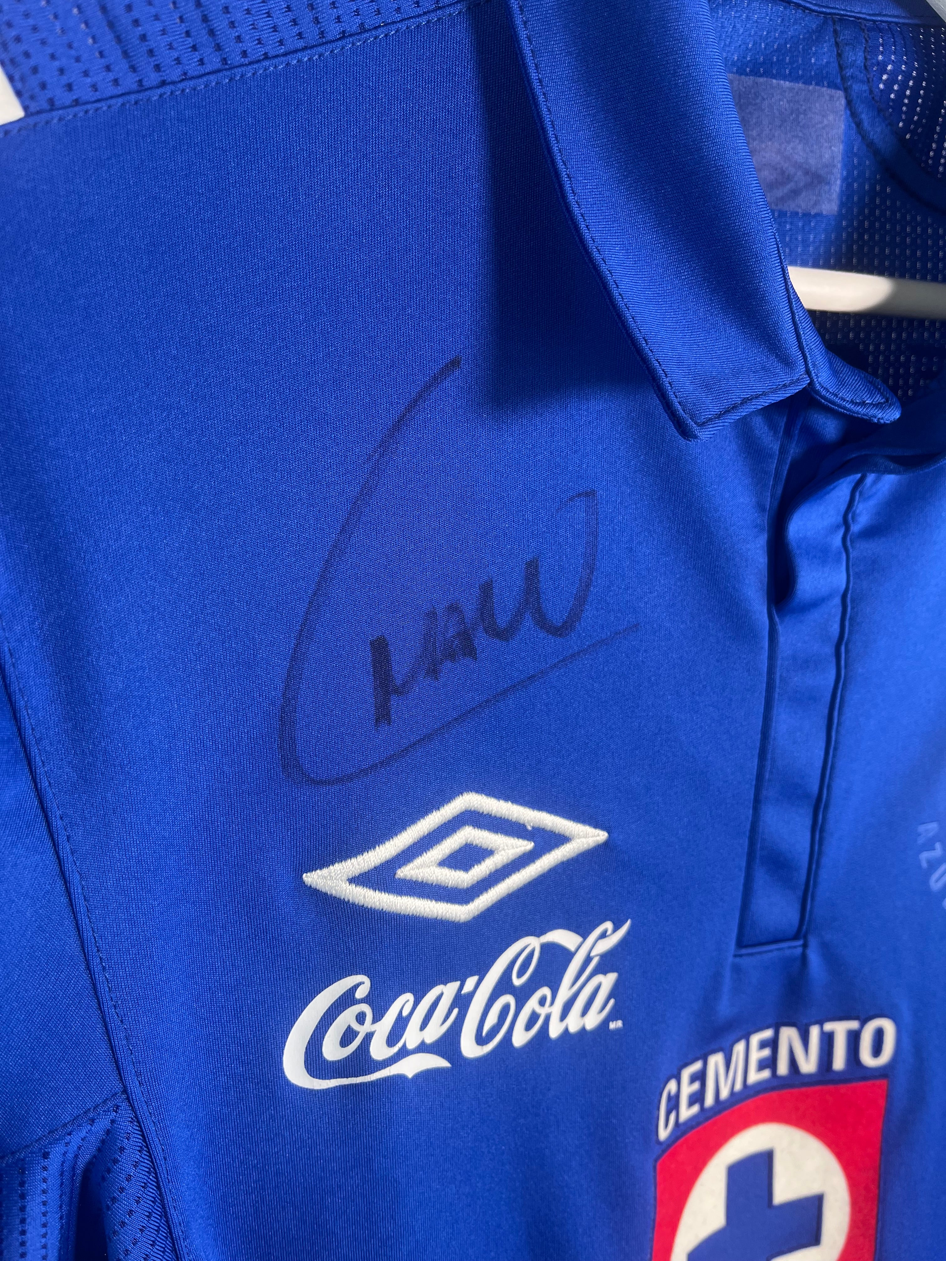 Jersey Cruz Azul Local 2012 2013 Autografiado Christian Chaco Giménez (S)