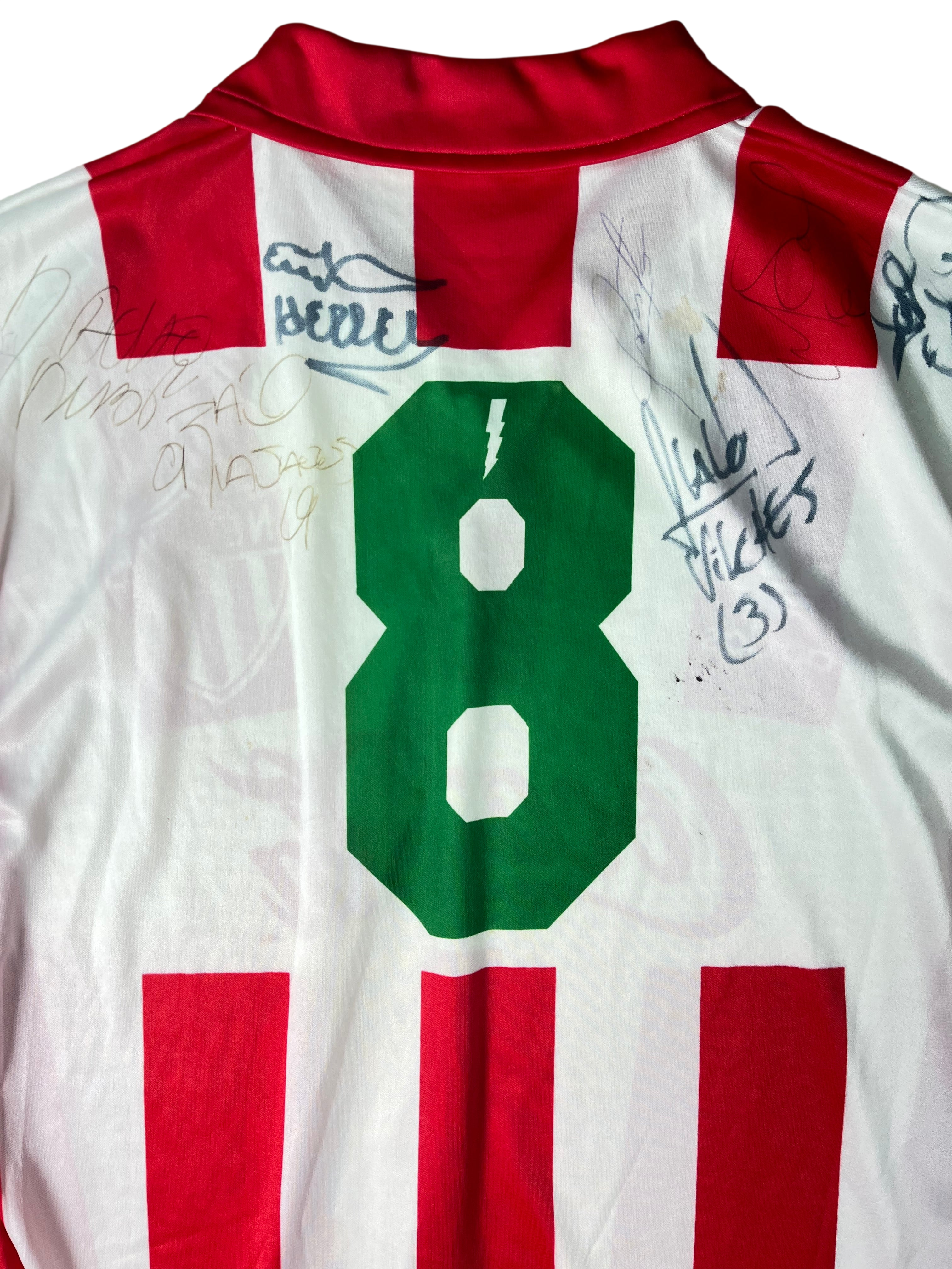 Jersey Necaxa Fuerzas Básicas Local 1994 1995 Utilería Autografiado (L)