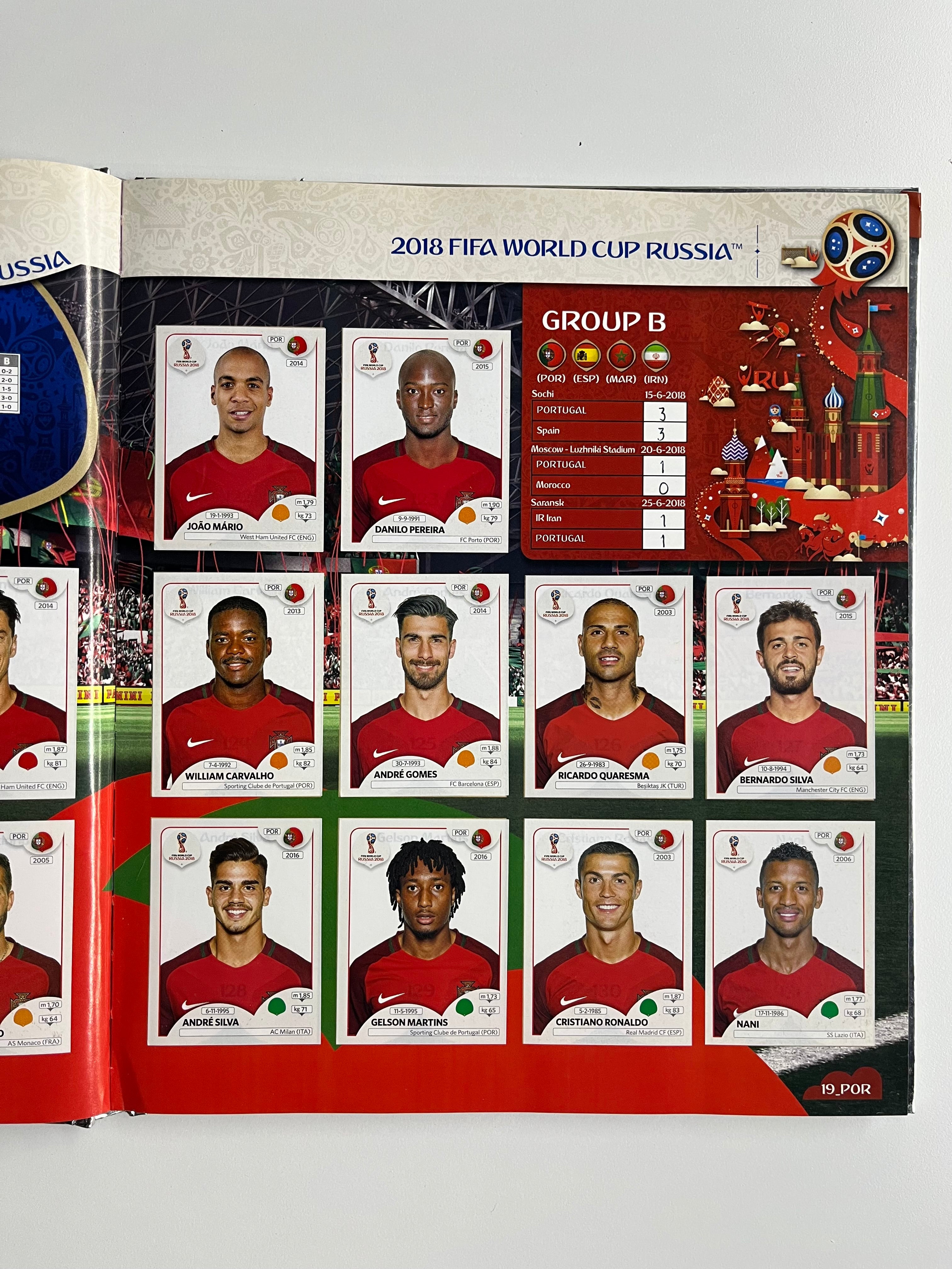 Álbum Panini Mundial Rusia 2018 Pasta Dura (Completo)