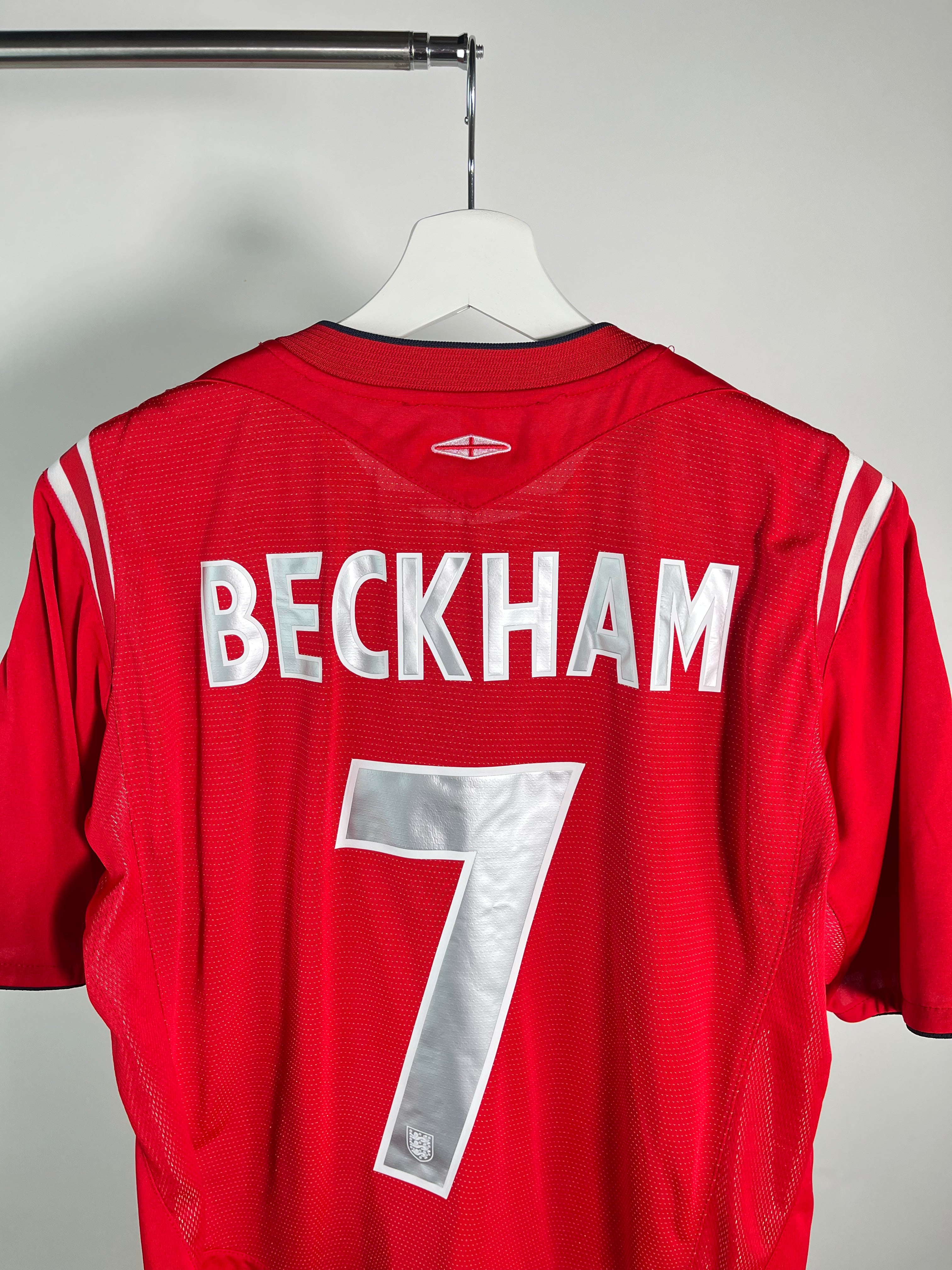 Jersey Inglaterra Visita 2004 2006 David Beckham (M)