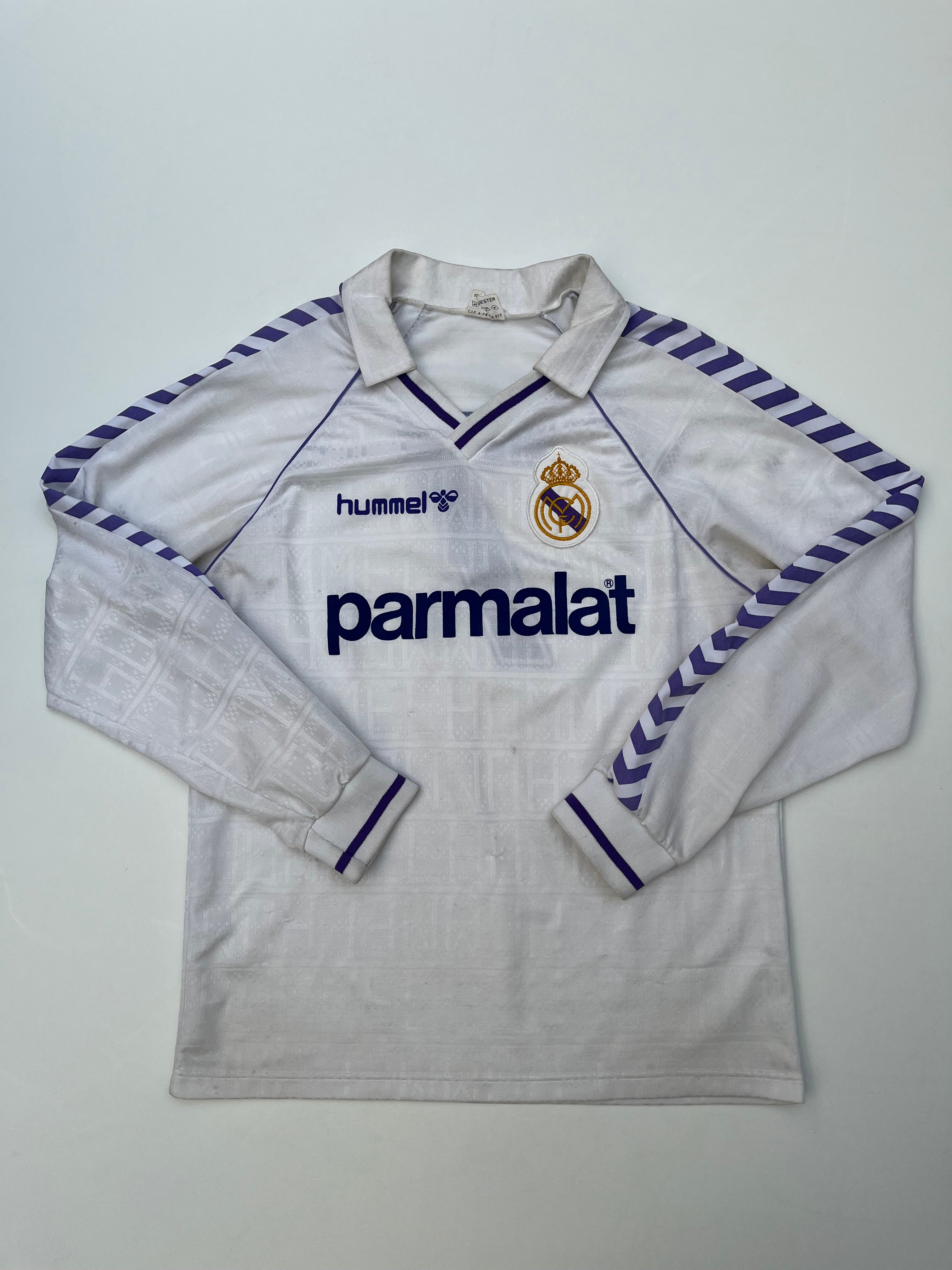 Jersey Real Madrid Local 1988 1989 Manga Larga Emilio Butragueño (L)