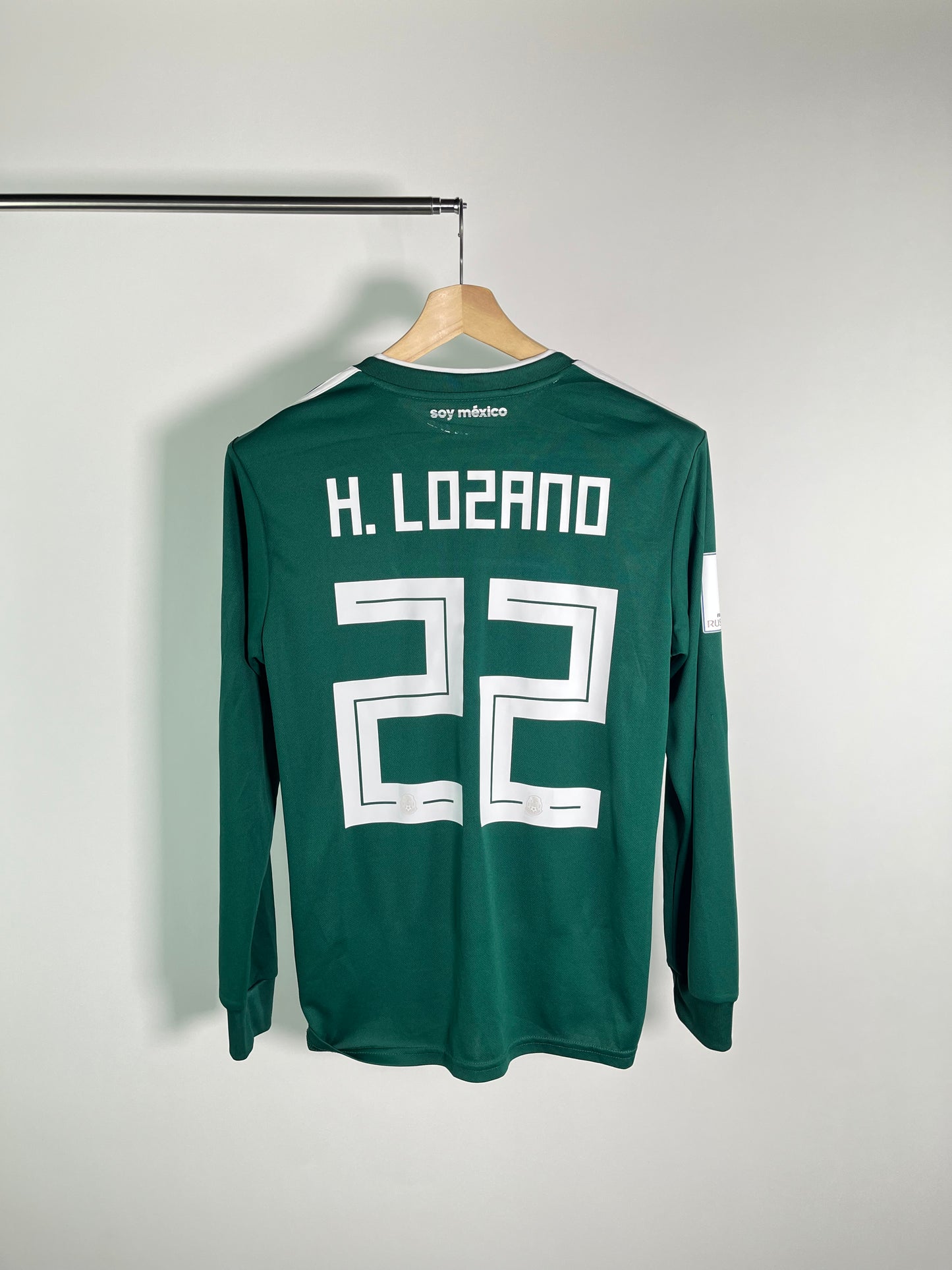 Jersey México Local 2018 2019 Manga Larga *Match Detail vs Alemania* Hirving Lozano (M)