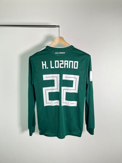 Jersey México Local 2018 2019 Manga Larga *Match Detail vs Alemania* Hirving Lozano (M)