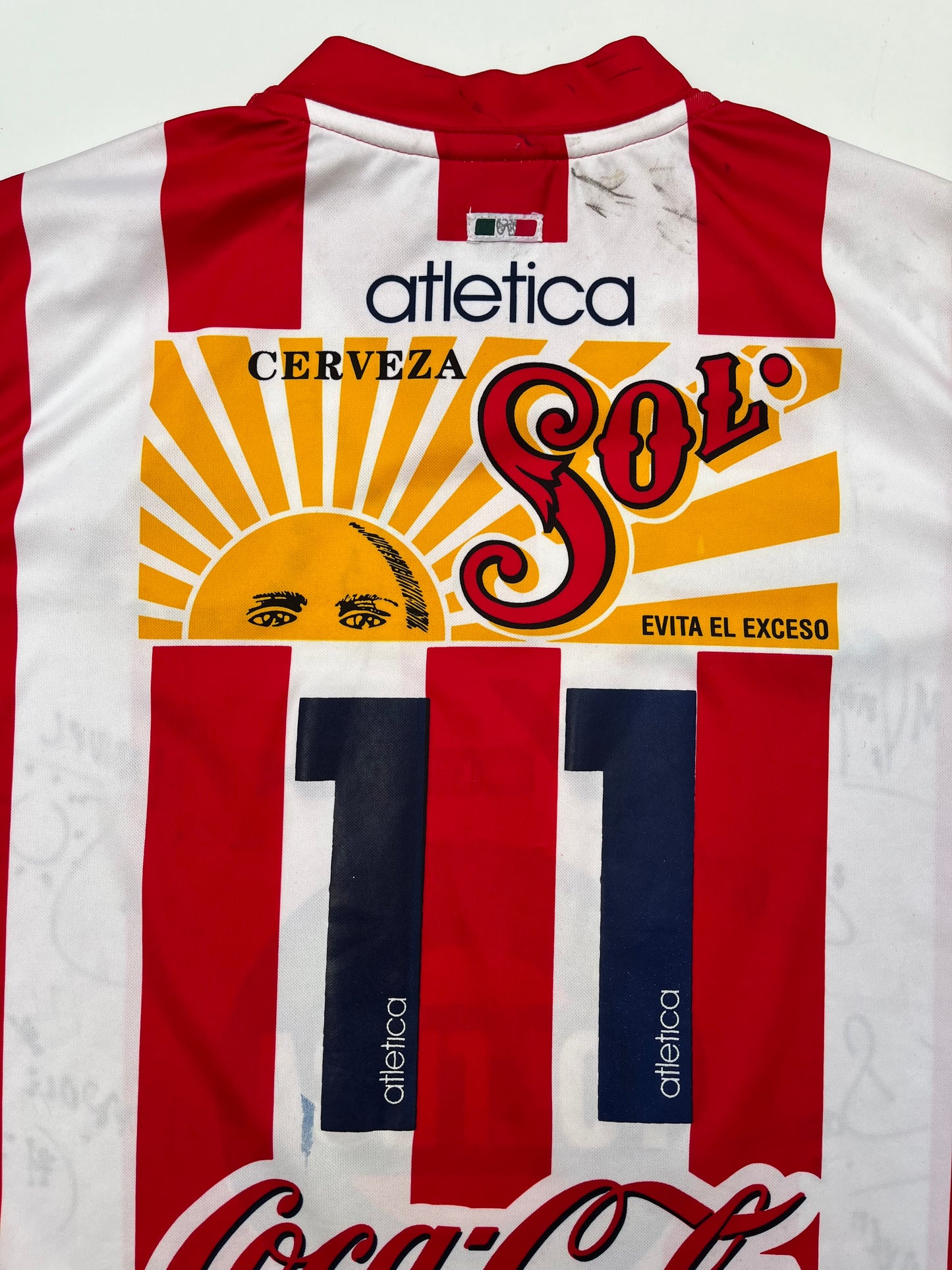 Jersey Chivas Local 2001 2002 Utilería Ramón Morales Autografiado (L)
