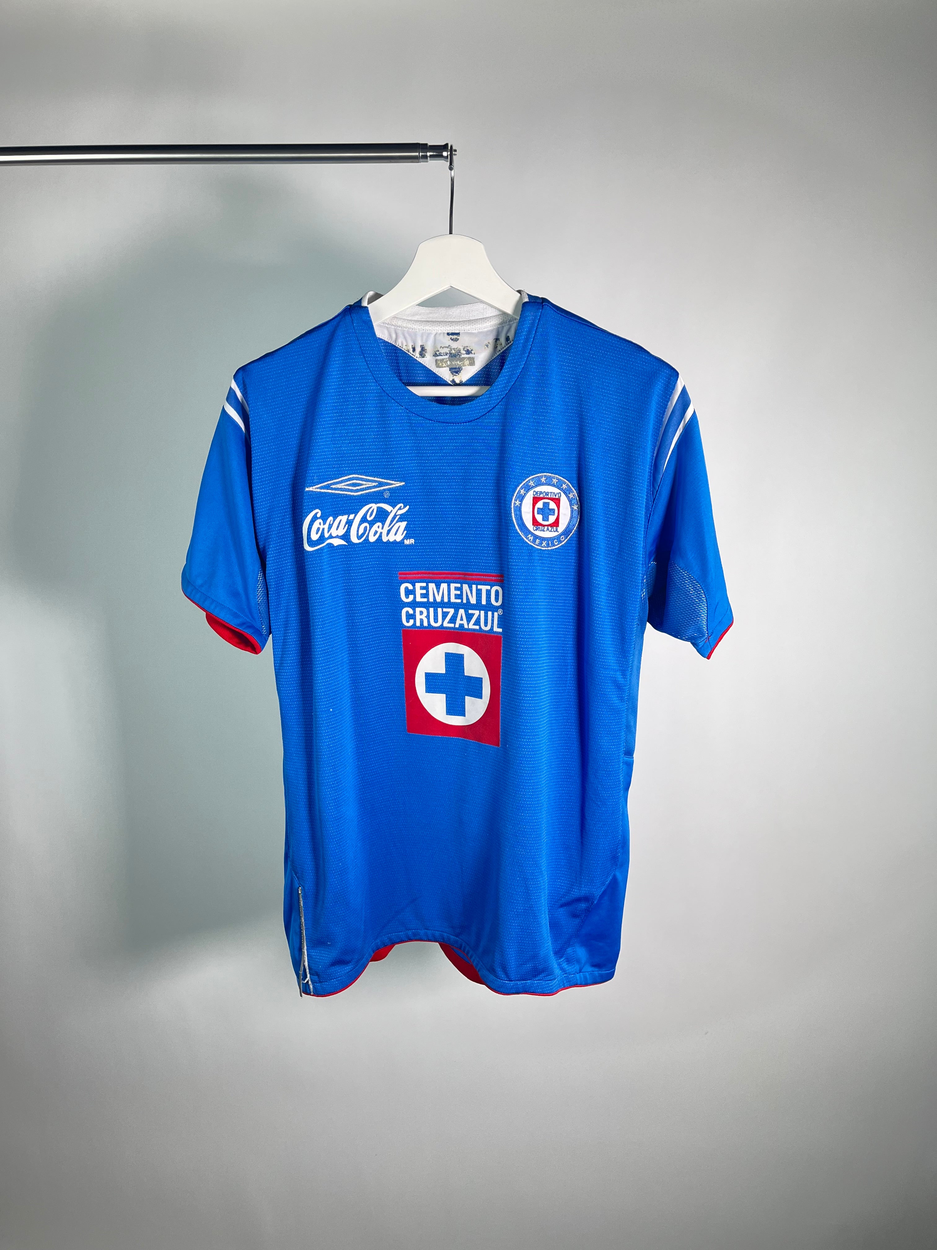 Jersey Cruz Azul Local 2004 2005 Cesar Delgado (XL niño)