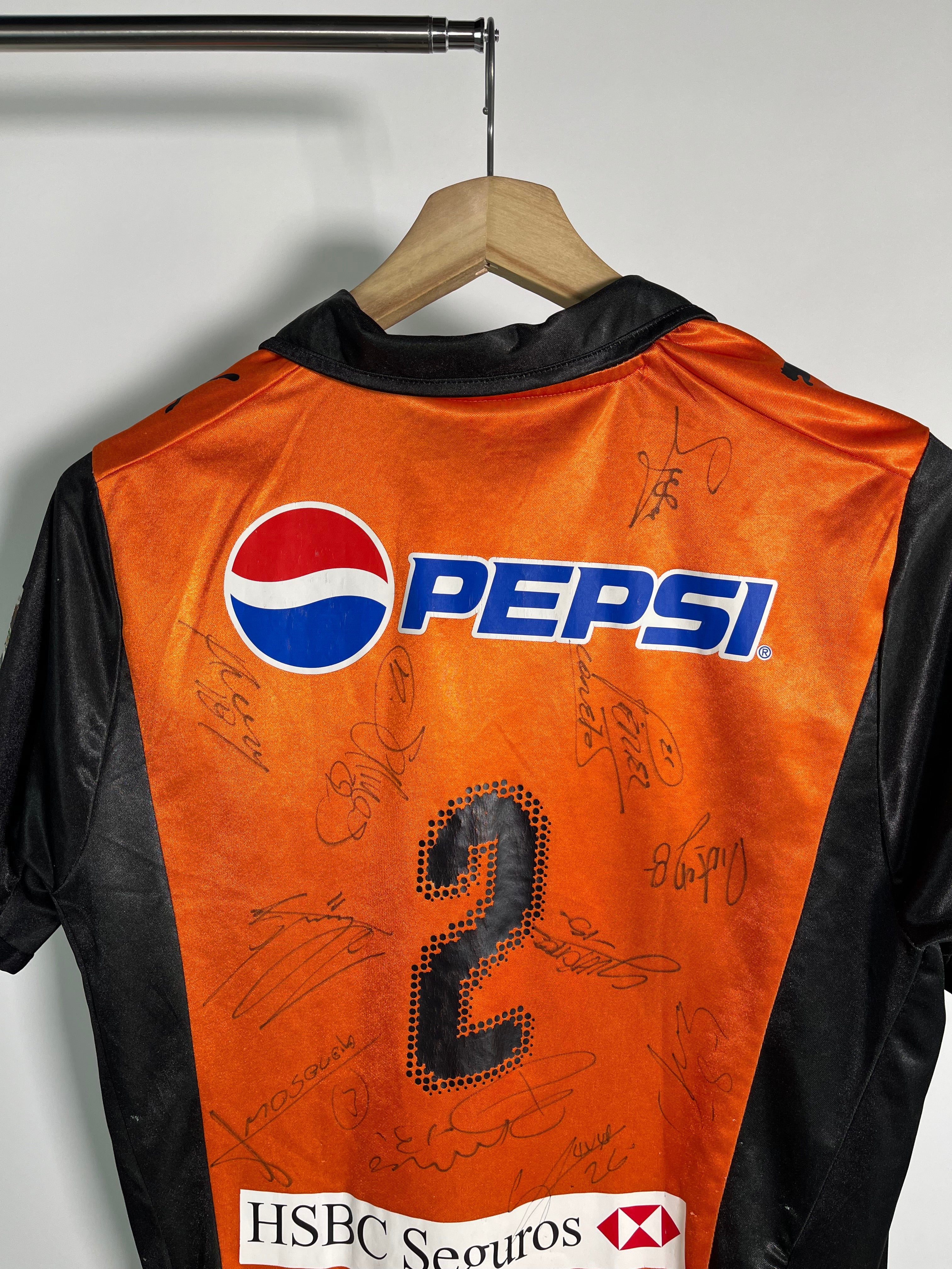 Jersey Pachuca Visita 2007 2008 Match Worn Autografiada Leobardo López (S)