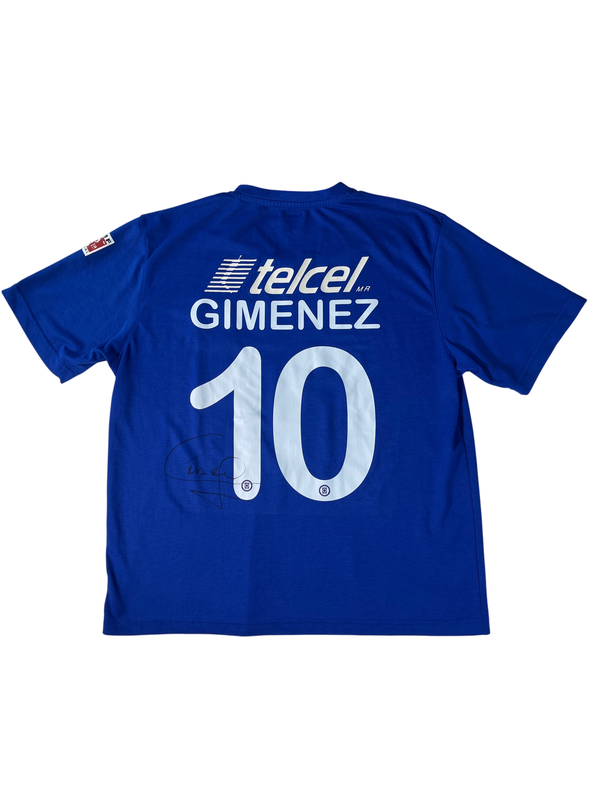 Jersey Cruz Azul Local *Versión Básica* 2013 2014 Autografiada Christian "Chaco" Giménez (XL)