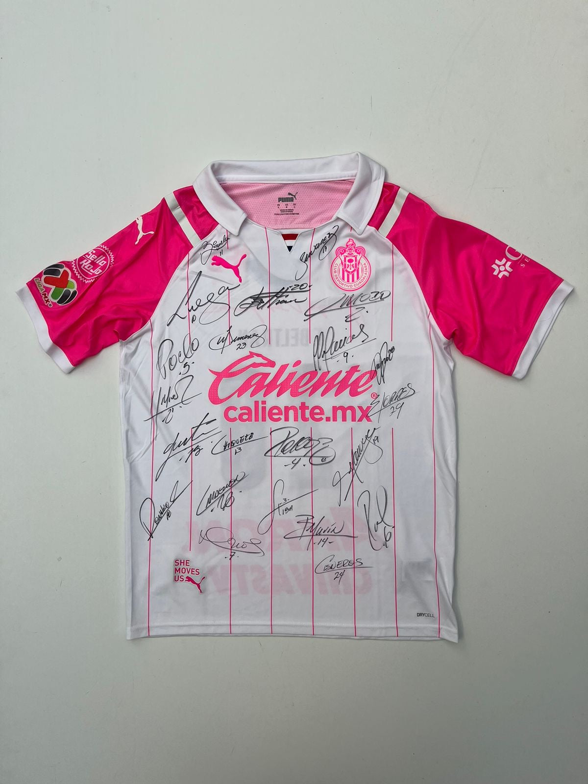 Jersey Chivas Pink Project 2021 2022 Autografiado Match Worn Fernando Beltrán (L)