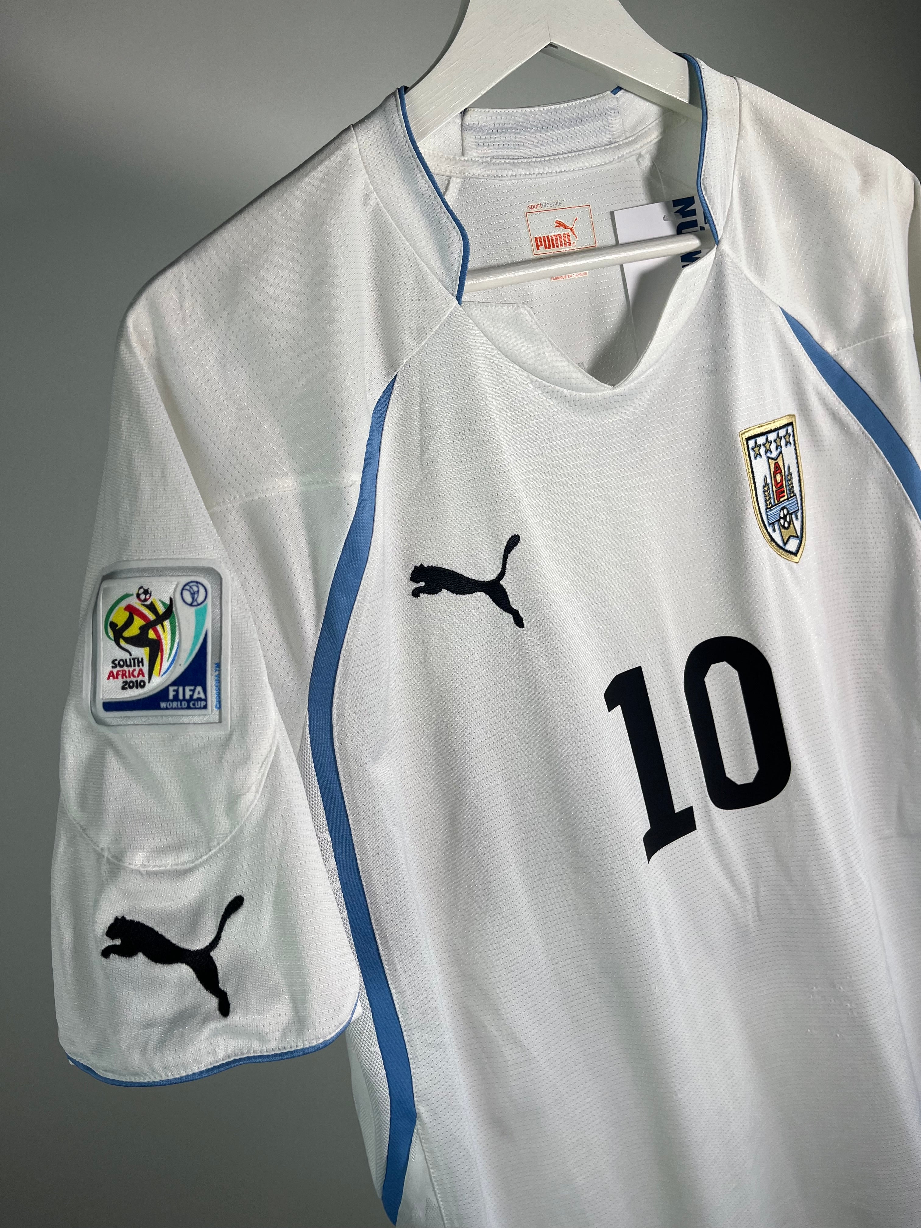 Jersey Uruguay Visita 2010 2012 *Mundial Sudáfrica* Diego Forlán (L)