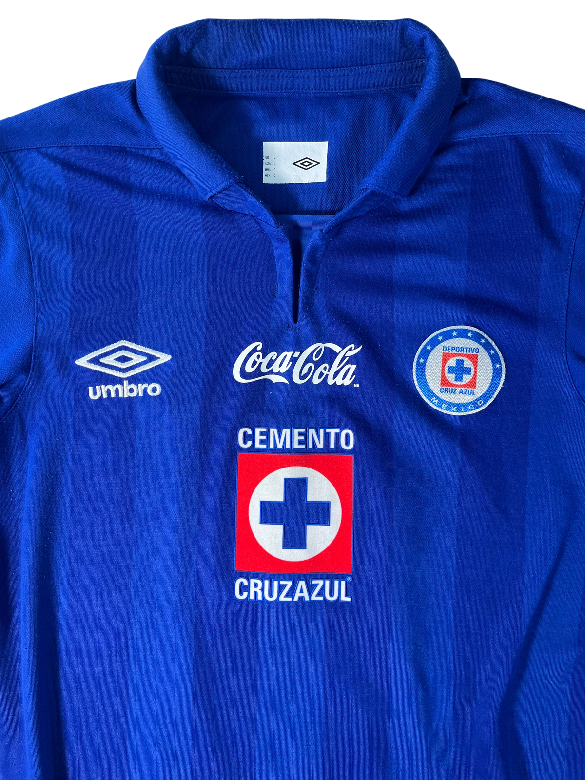 Jersey Cruz Azul Local 2013 2014 Autografiada Christian "Chaco" Giménez (L)