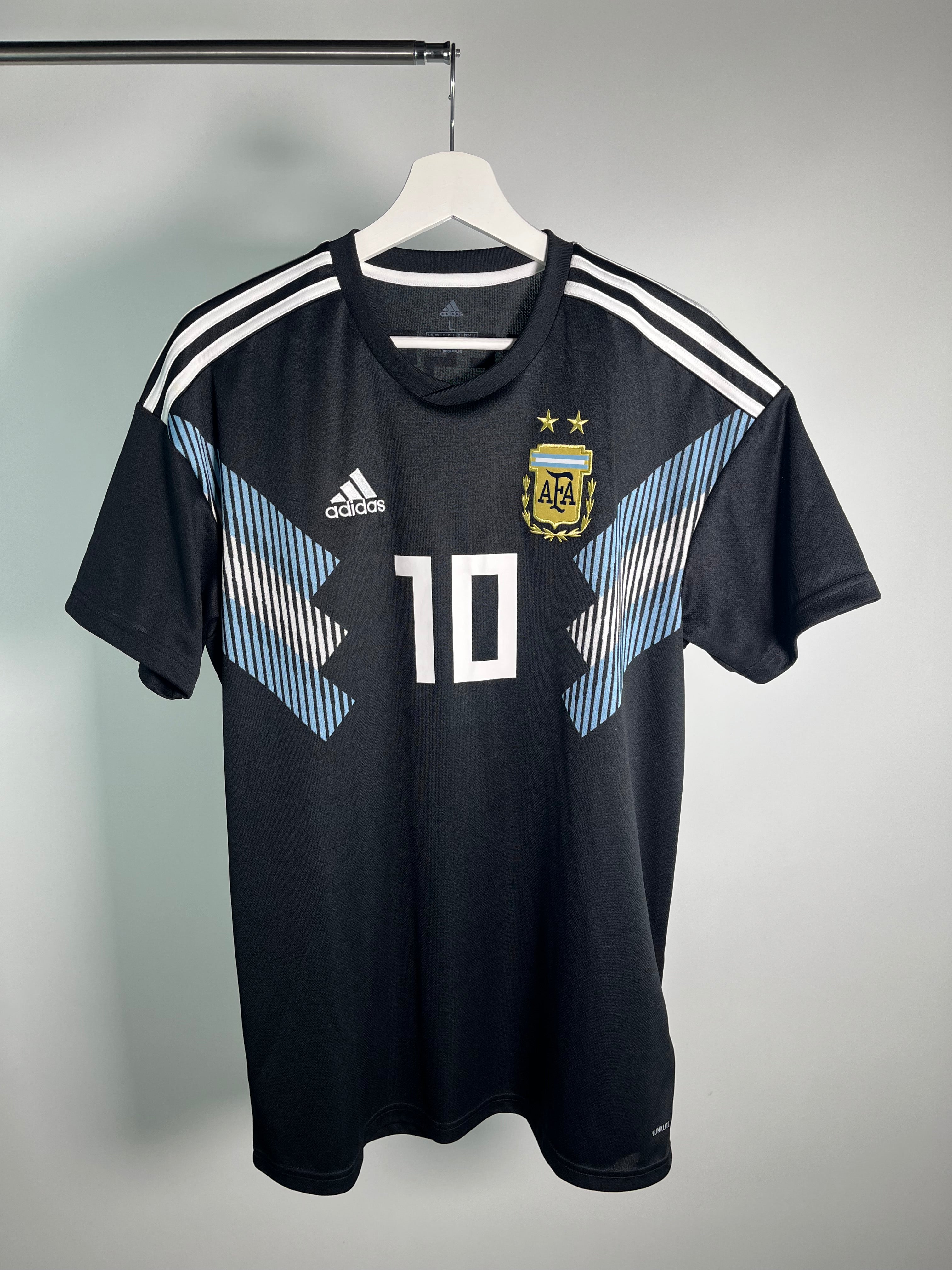 Jersey Argentina Visita 2018 2019 Lionel Messi (L)