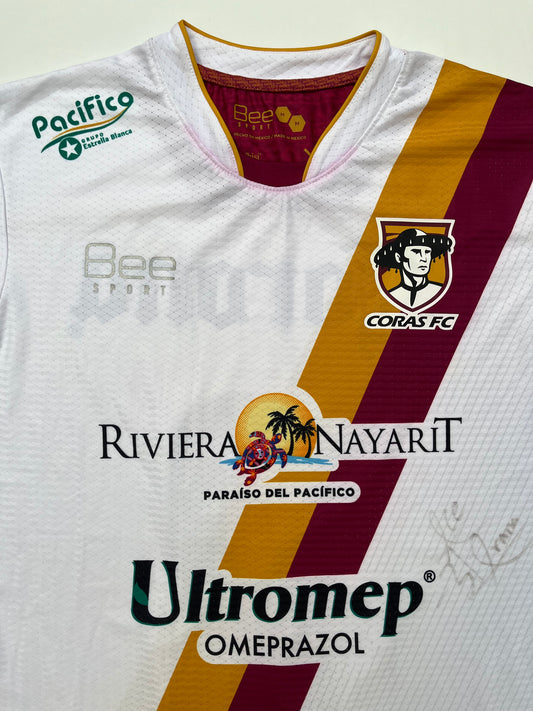 Jersey Coras FC Visita 2018 2019 Utilería Autografiada (M)