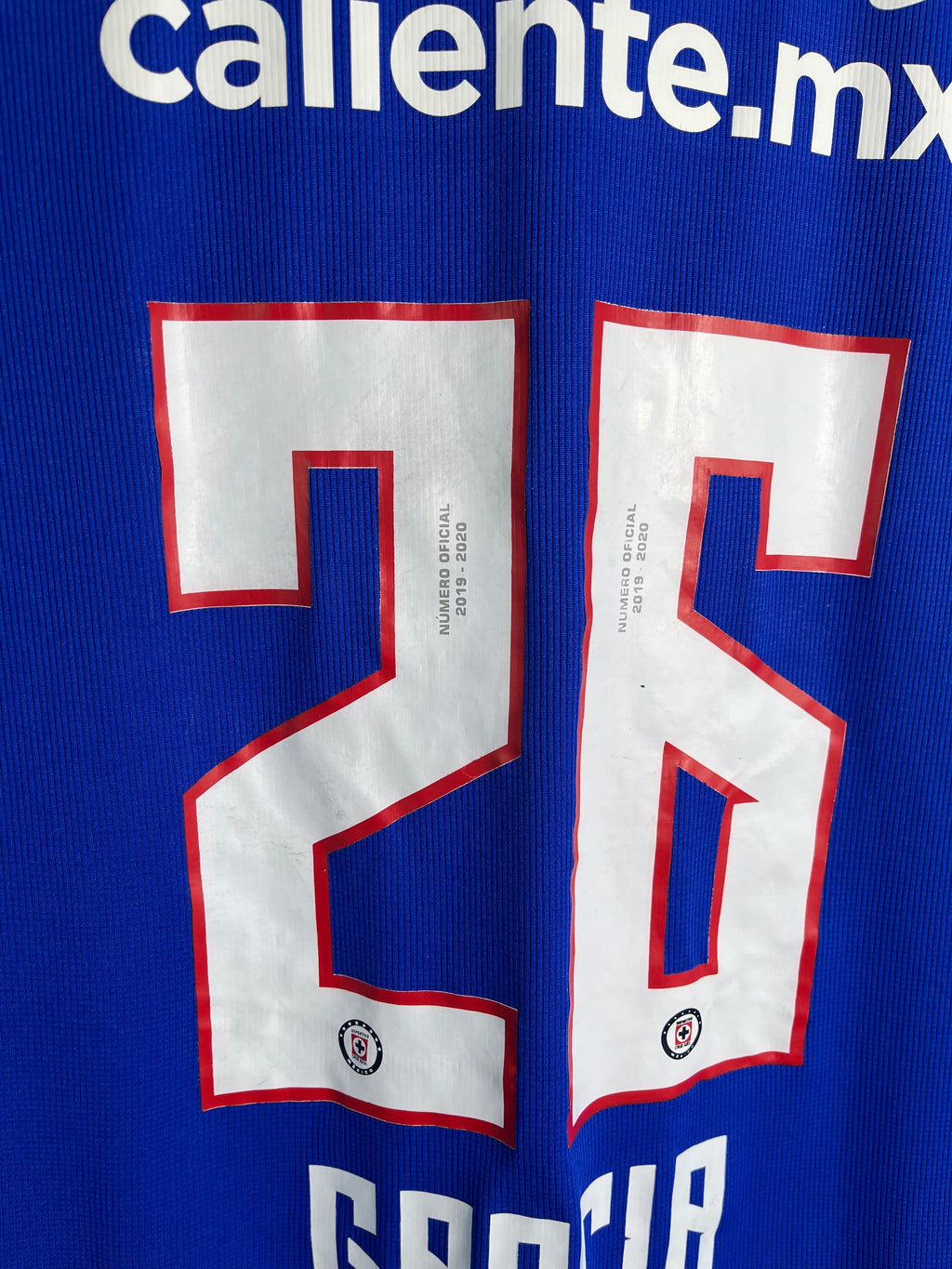 Jersey Cruz Azul Local 2019 2020 Utilería Amaury García (S)