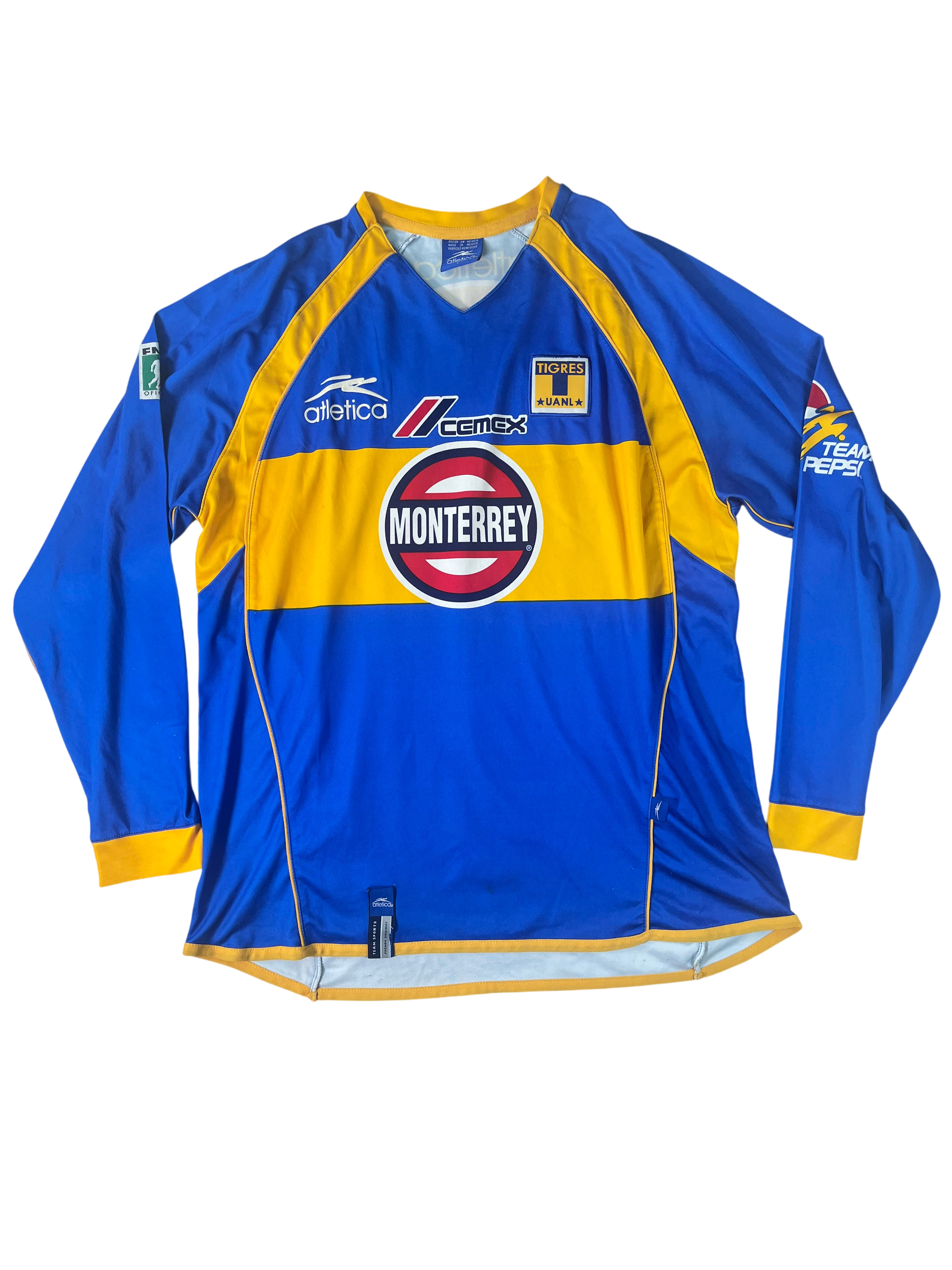 Jersey Tigres Visita 2002 2003 Manga Larga Walter Gaitán (L)