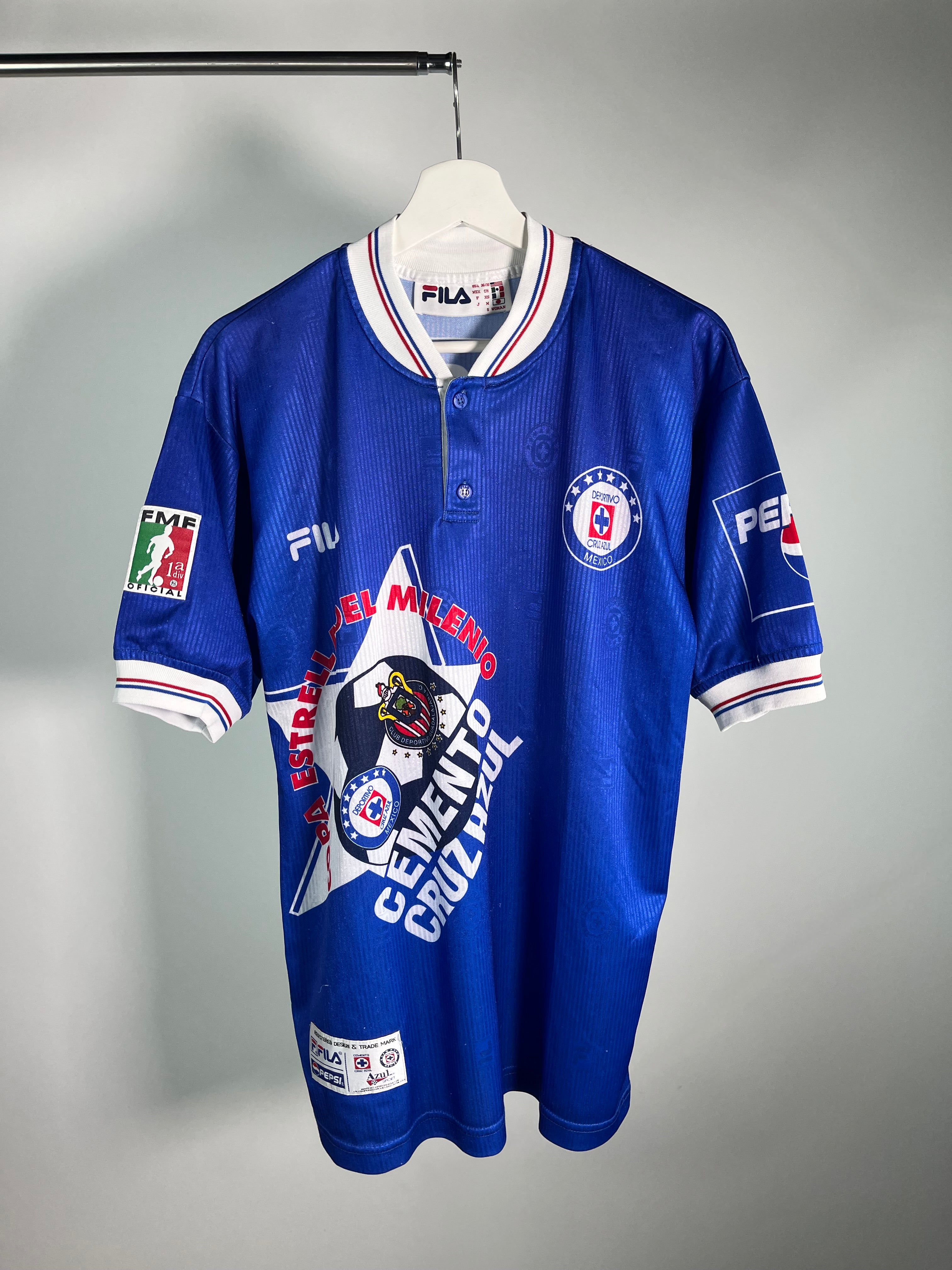 Jersey Cruz Azul Local 1999 2000 *Copa Estrella del Milenio* (S)