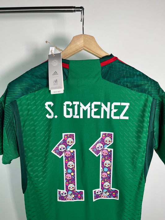 Jersey México Local 2022 2023 Versión Jugador Santiago Gimenez *C/Etiquetas* (XL)